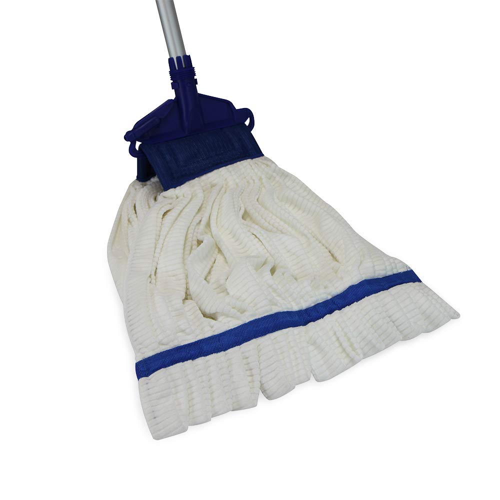 **Arkwright Microfiber Tube Mop Head Replacement (12-Pack) – Heavy Duty, Lint-Free, Super Absorbent & Bleach-Safe – Commercial & Industrial Floor Cleaning – Ideal for Hospitals, Schools & Janitorial Use – 14 oz, White**