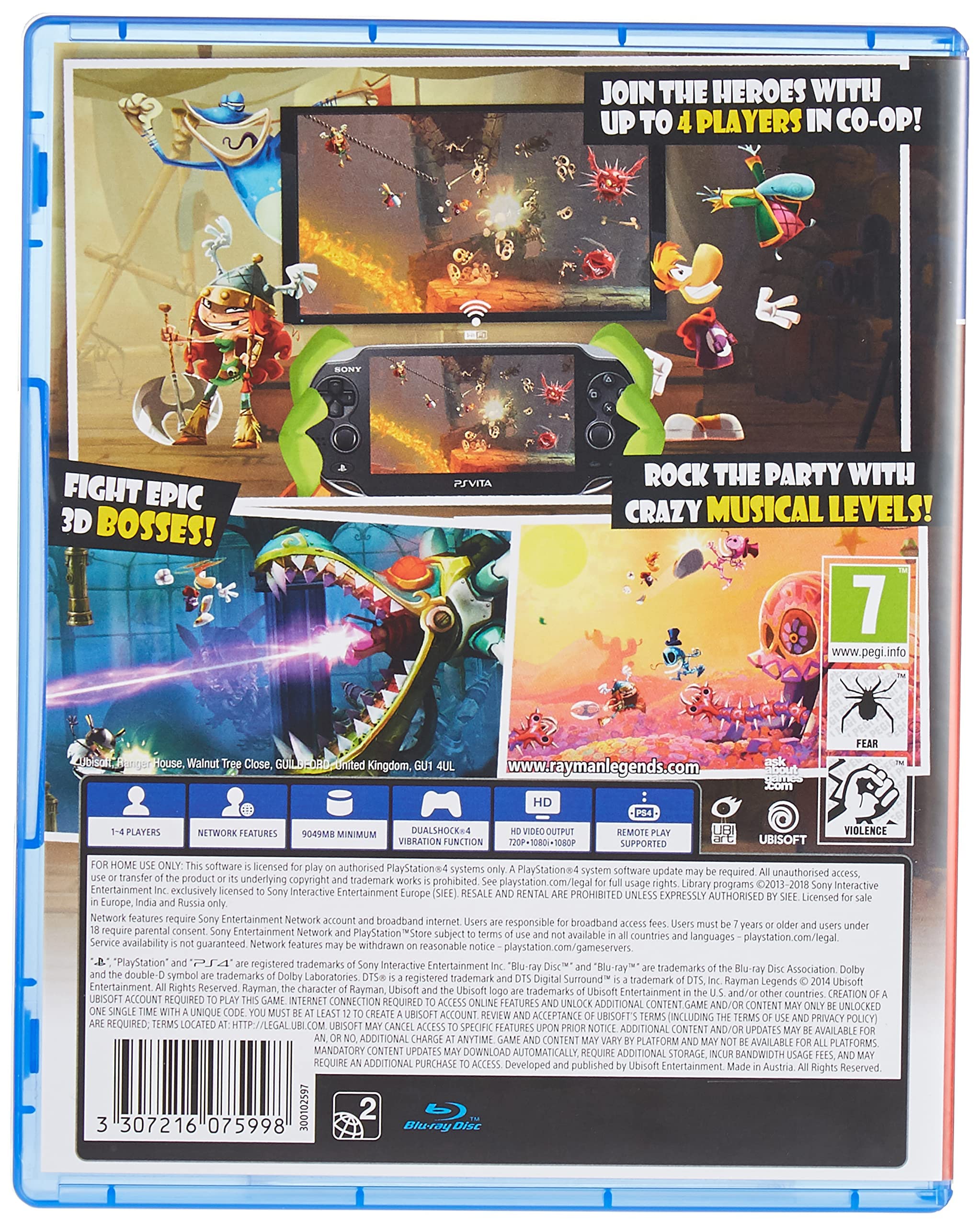 RAYMAN Legends PS4 Game - Action-Adventure Platformer for PlayStation 4 | Perfect for Family Gaming & Co-op Play