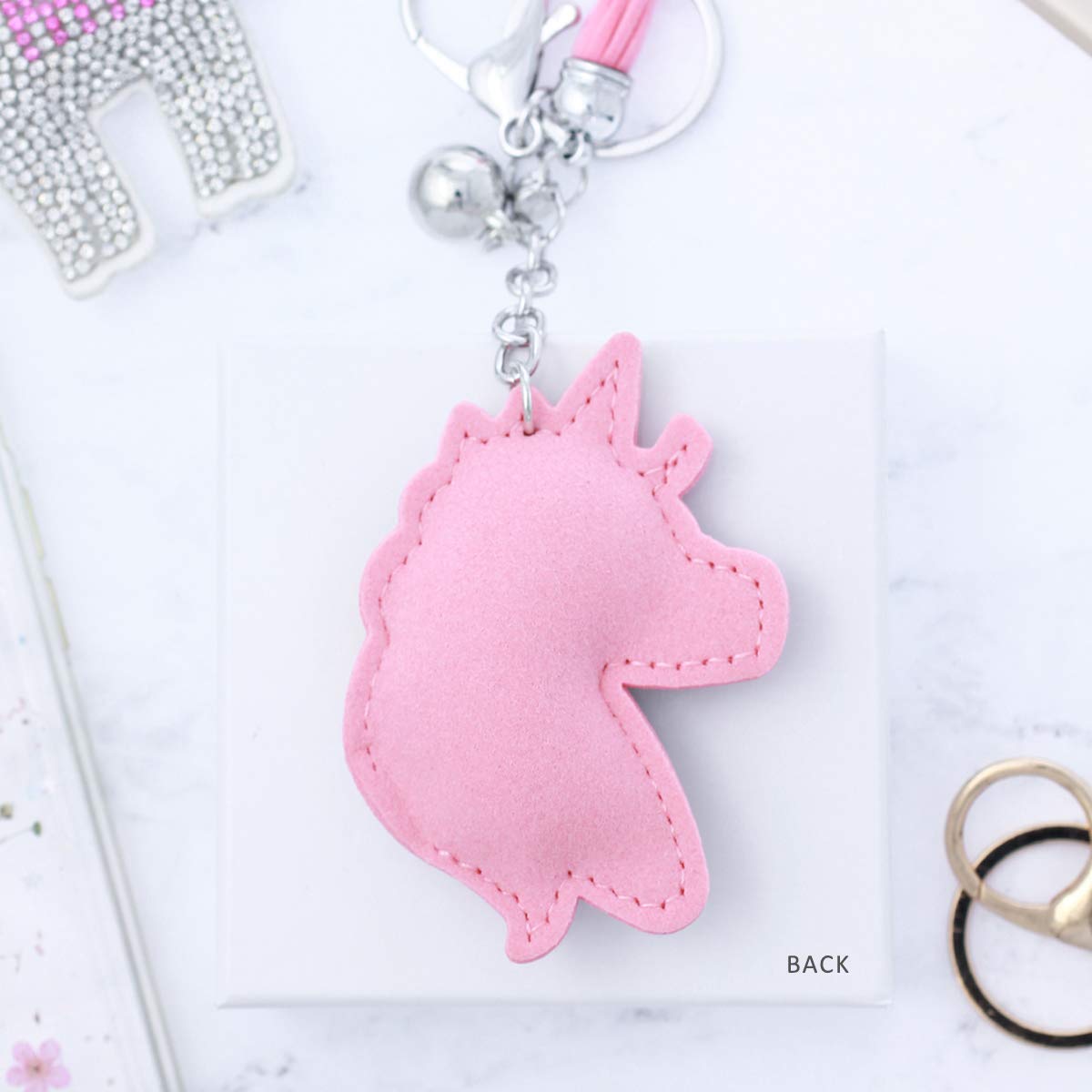 Sparkling NTLX Keychain Bag Charm - Cute Purse Accessory for Women, Luggage, Suitcases, Diaper Bags & Keys - Gift Box Included - Perfect for Travel, Gifts & Everyday Use