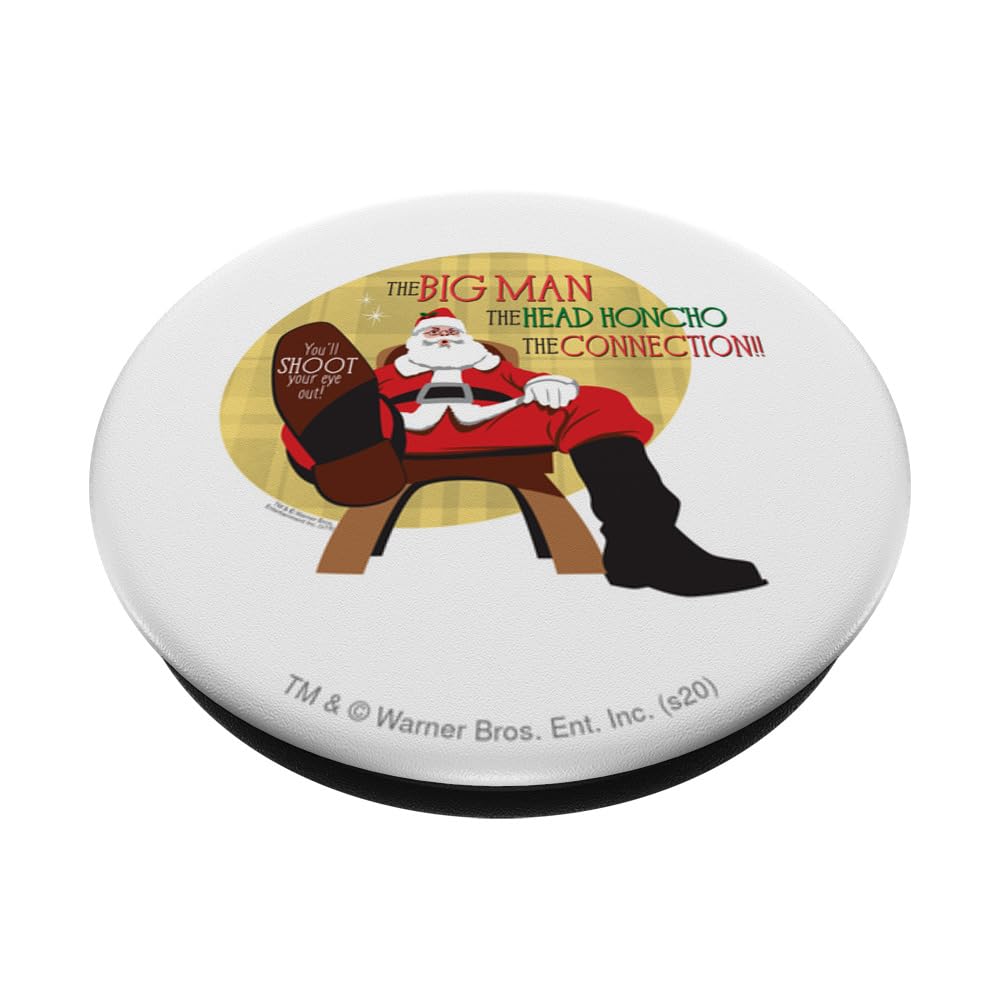 Christmas Story The Big Man PopSockets Standard PopGrip - Swappable Phone Grip & Stand for iPhone, Samsung & Smartphones - Perfect for Holiday Gifts & Everyday Use