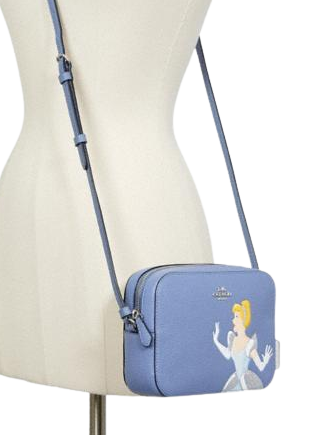 Coach Disney X Coach Mini Camera Bag with Cinderella - Stylish Crossbody Purse for Women | Perfect for Travel, Date Night & Disney Theme Outfits