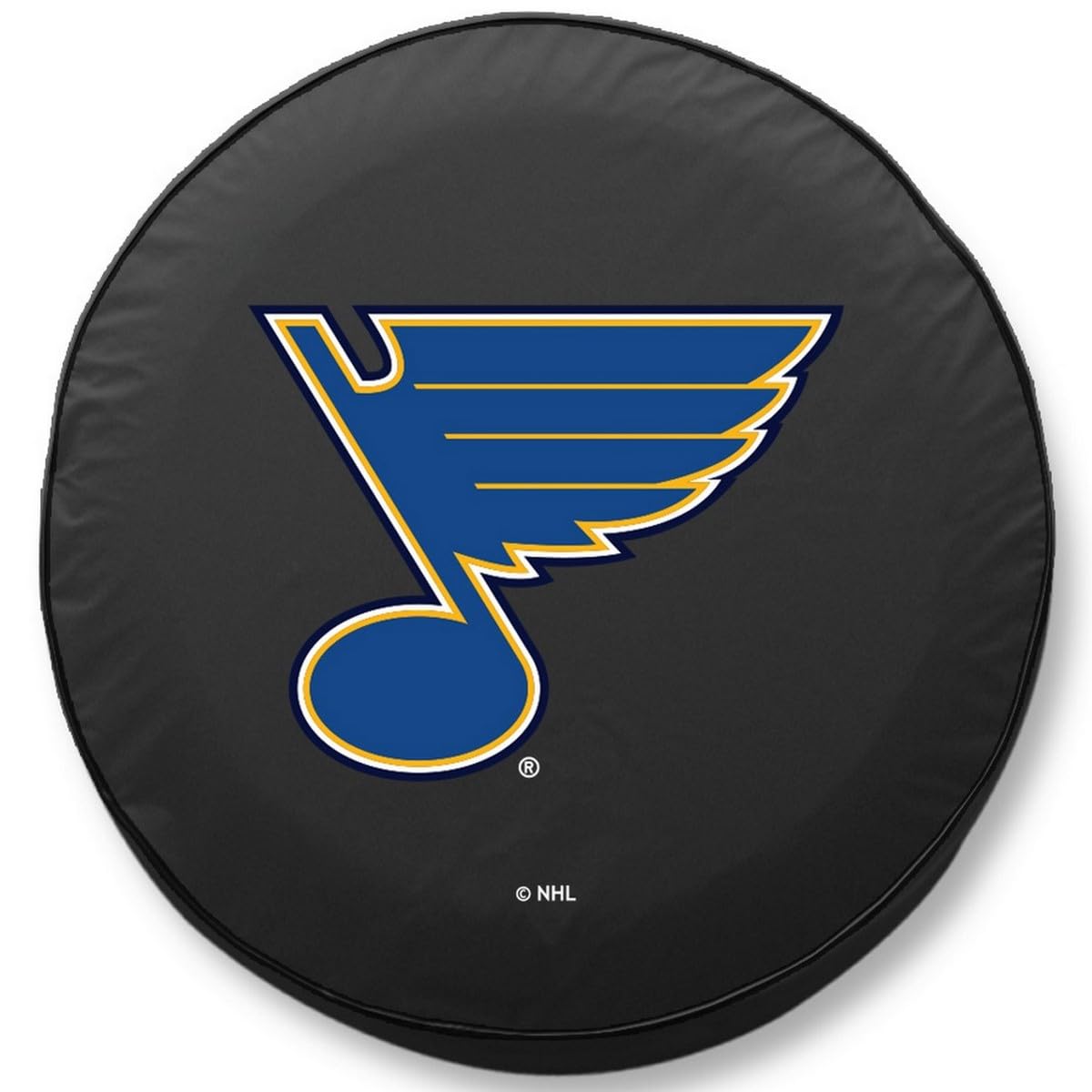 St. Louis Blues Tire Cover - Black Holland Bar Stool (33