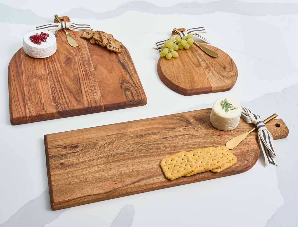 Personalized Acacia Bevel Board with Handle - 15