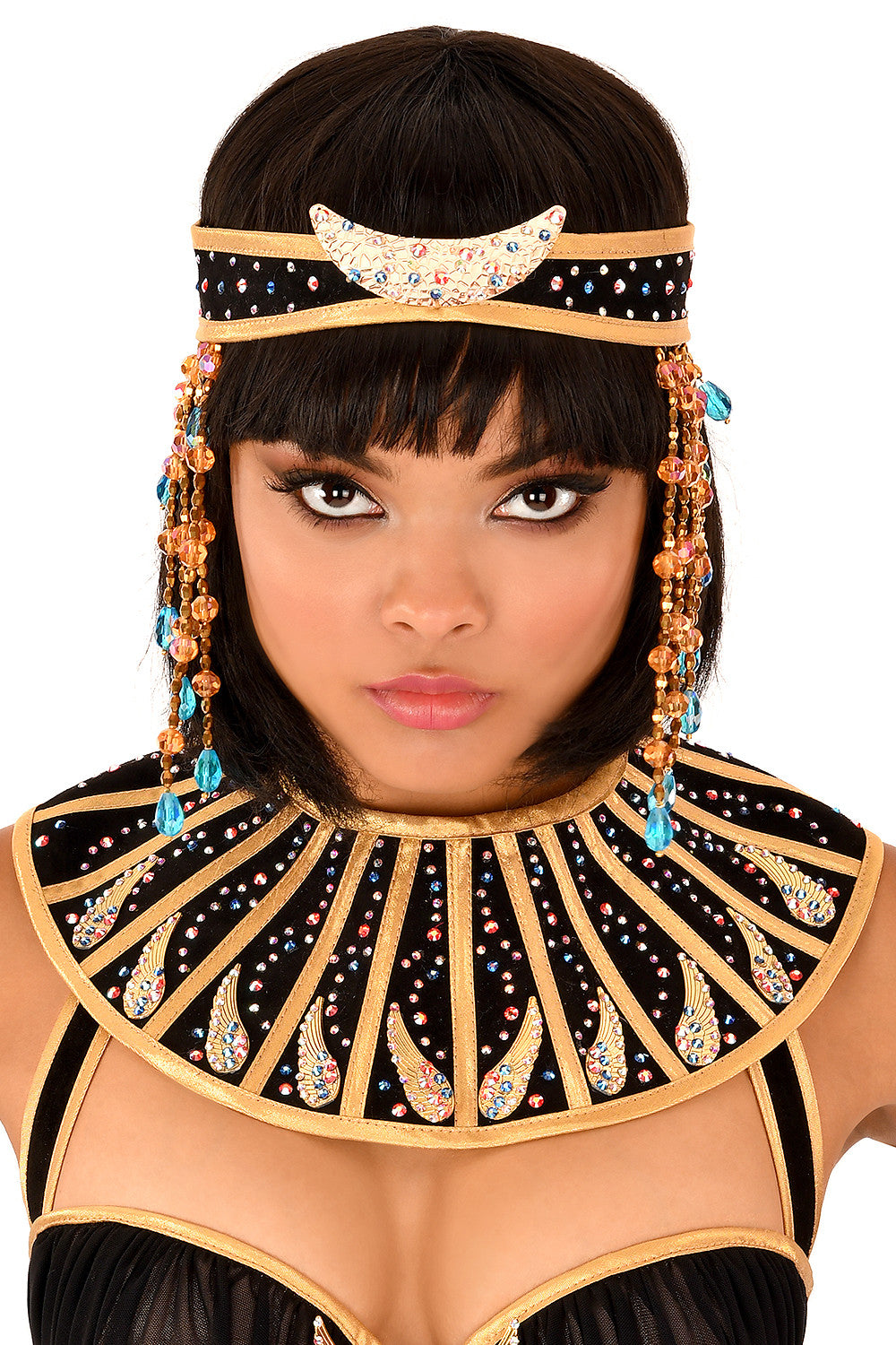 Nefertiri Elegant Beaded Collar Necklace for Women - Perfect for Weddings, Parties & Special Occasions
