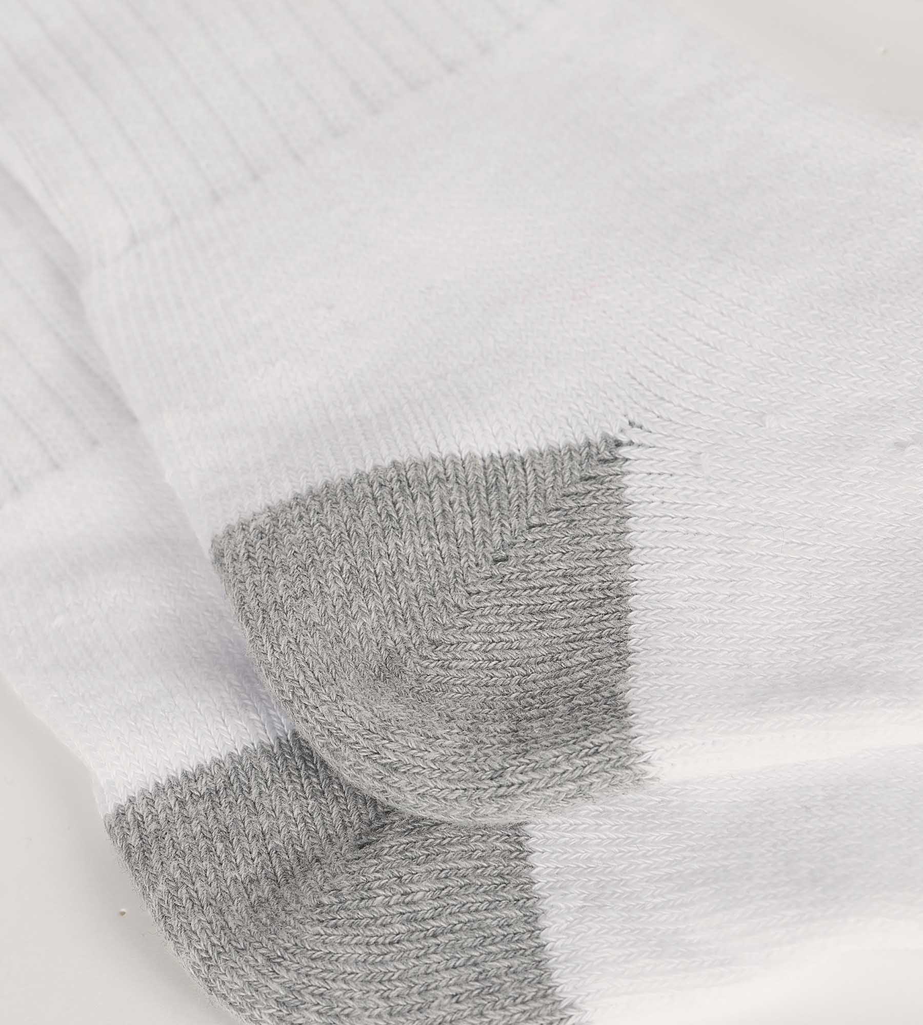 5 Pairs Men's White & Gray EcoDim Sport Socks - Breathable, Comfortable & Durable for Running, Gym & Daily Wear