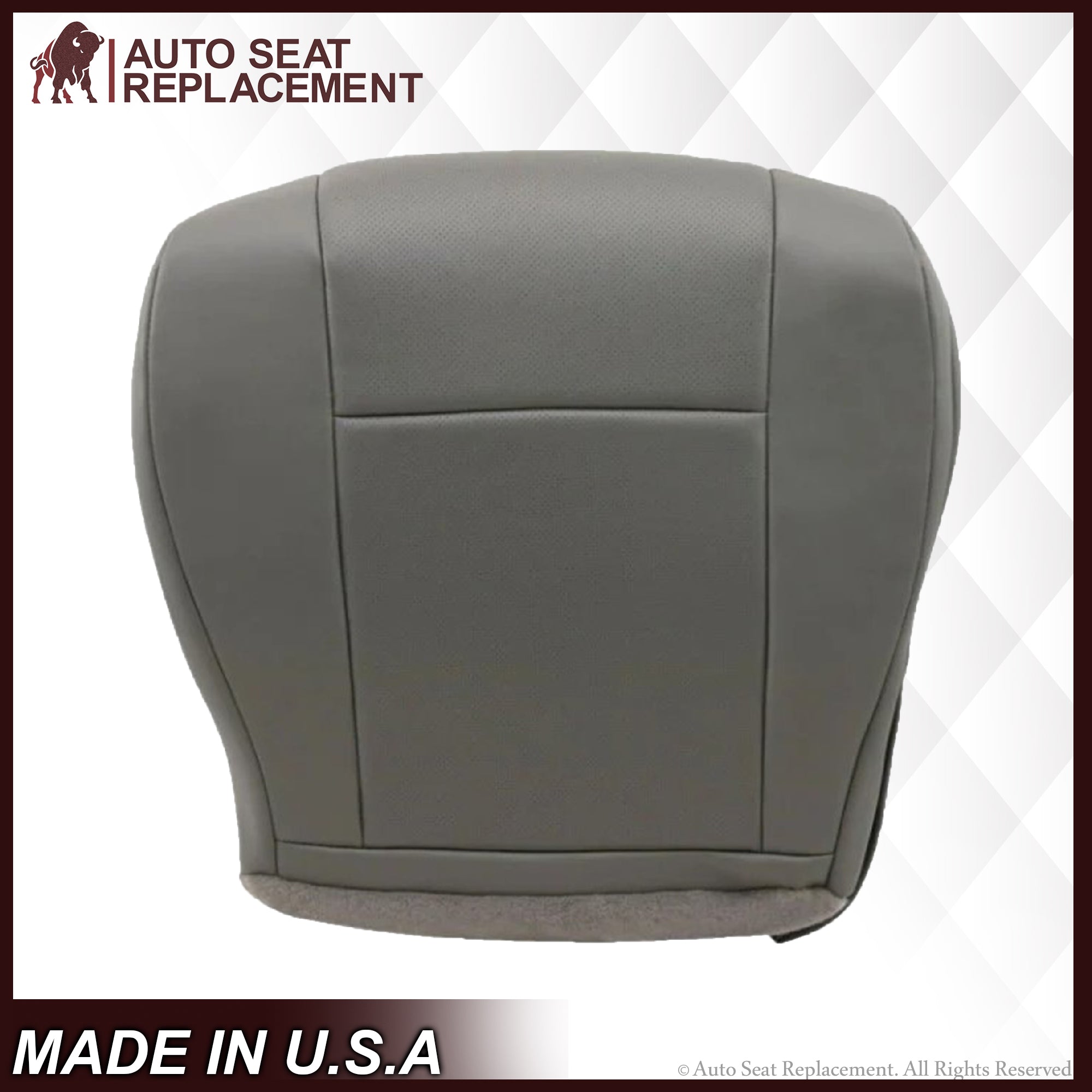 2009-2018 Ford E350 E450 E550 Nexus Viper 25V Van Perforated Gray Bottom Seat Cover - Durable & Breathable for Comfortable Driving