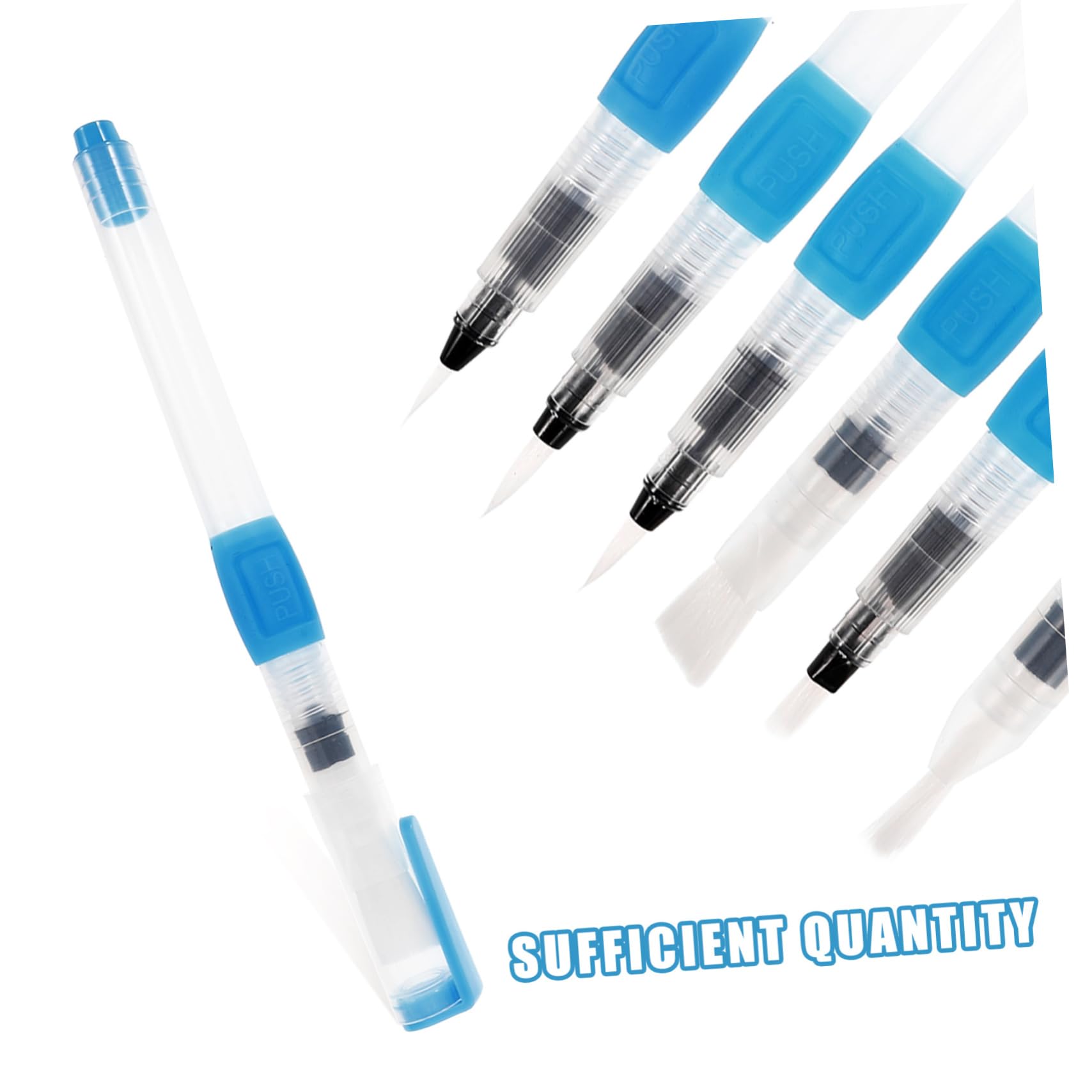 NUOBESTY 24 Pack Student Paint Brushes Set - Watercolor Paint Pens with Plastic Tips for Hand Drawing & Ink Art - Perfect for School Projects, DIY Crafts, and Watercolor Painting