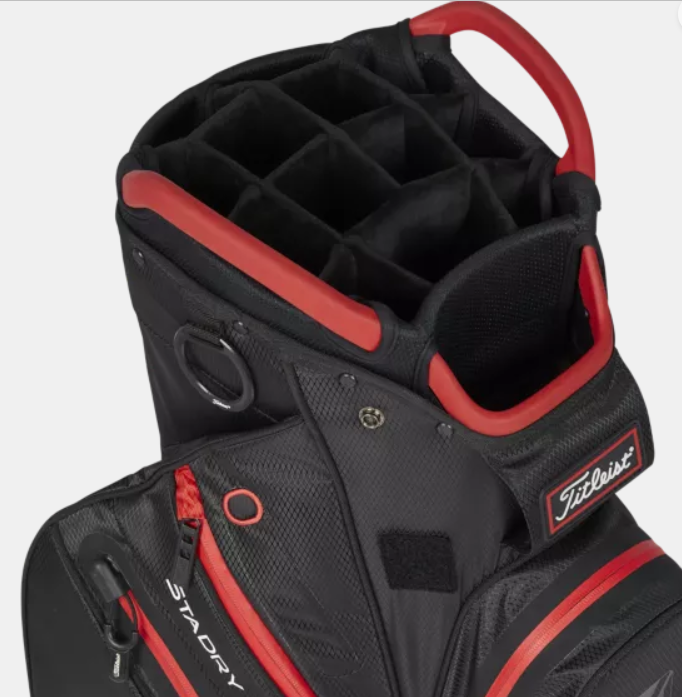 Titleist Cart 14 StaDry Waterproof Golf Bag with 14-Way Divider - Lightweight & Durable for Golf Cart Use, Perfect for Rainy Days & All-Weather Play
