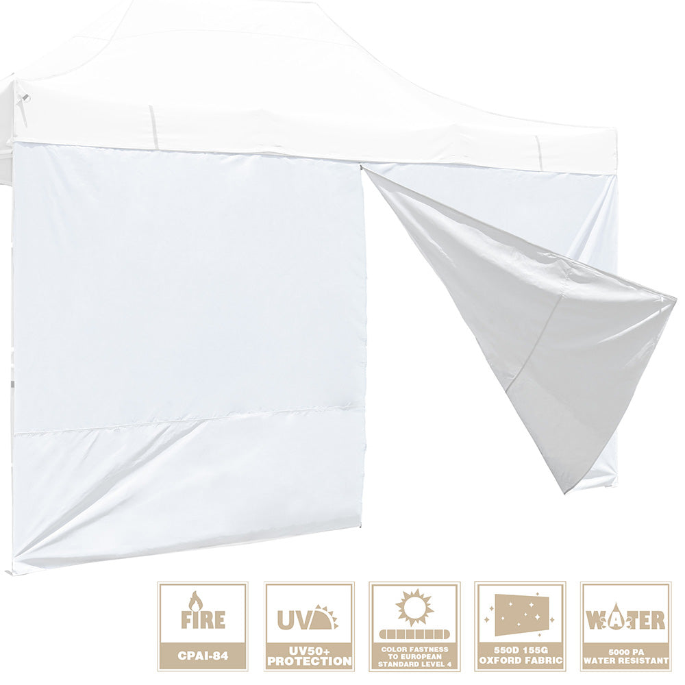 TheLAShop 15x7ft Canopy Sidewall Tent Walls with Zipper - CPAI 84 Certified for Outdoor Events, Parties, and Camping Shelter Protection