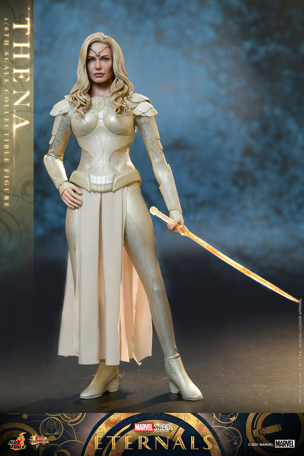 Hot Toys 1:6 Scale Thena Action Figure - Marvel Eternals Movie Collectible for Display & Cosplay