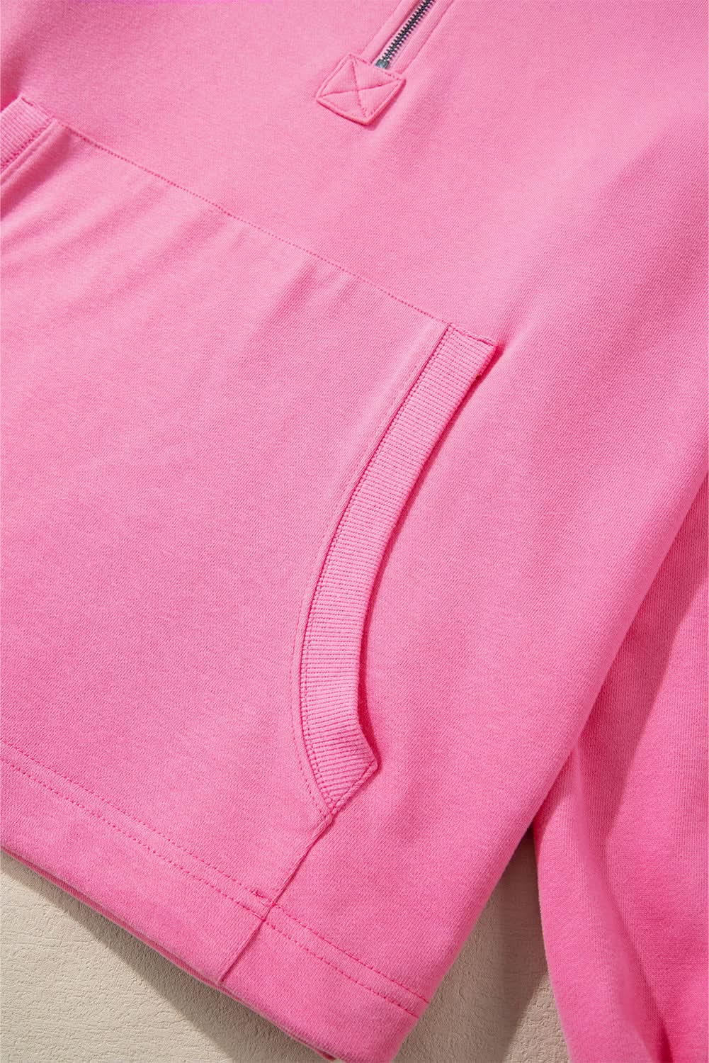 Bonbon Oversized Half Zip Hoodie for Women - Cozy Fleece Pullover Sweatshirt for Casual Wear, Loungewear & Outdoor Activities