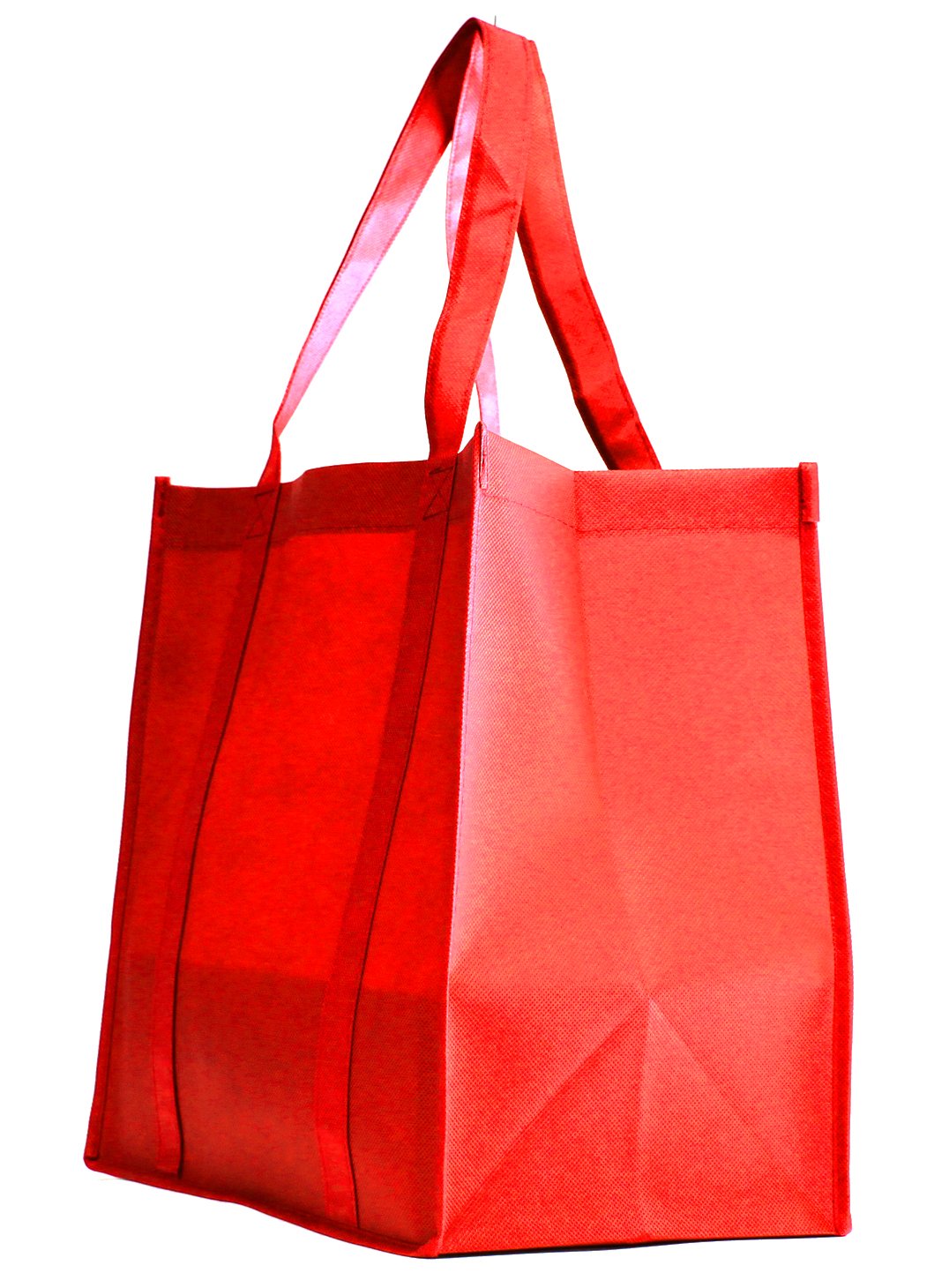 Eco-Friendly Reusable Grocery Tote Bag with Stand-Up Bottom - Large Gift Shopping Bags Made from Recyclable Non-Woven Fabric - Perfect for Grocery Shopping, Farmers Markets & Sustainable Gift Giving
