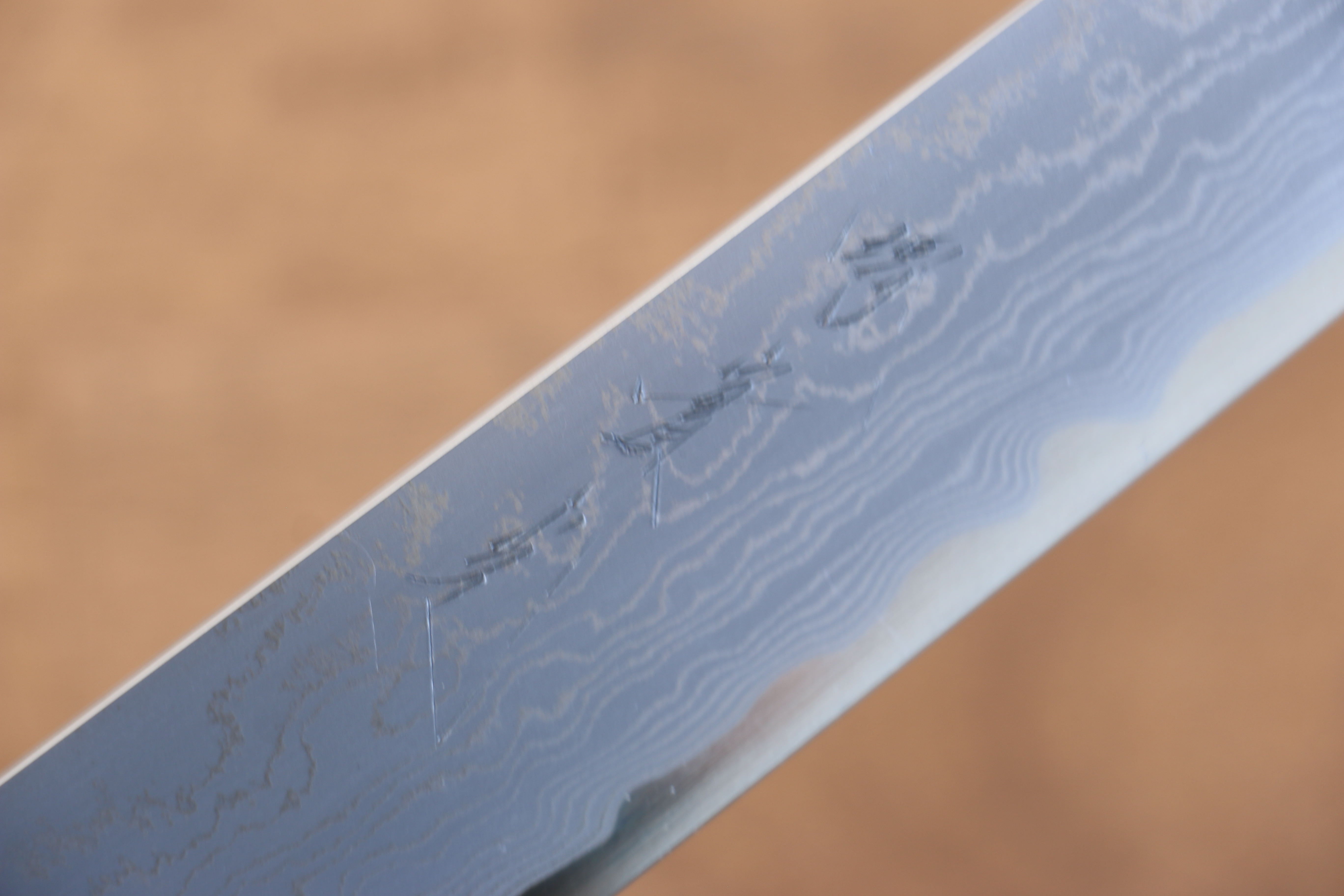 Premium Jikko Blue Steel Damascus Sakimaru Sujihiki Knife 270mm - Handcrafted Japanese Chef Knife with Ebony Wood & Double Ring Handle - Perfect for Slicing Sashimi, Meat, and Precision Cutting