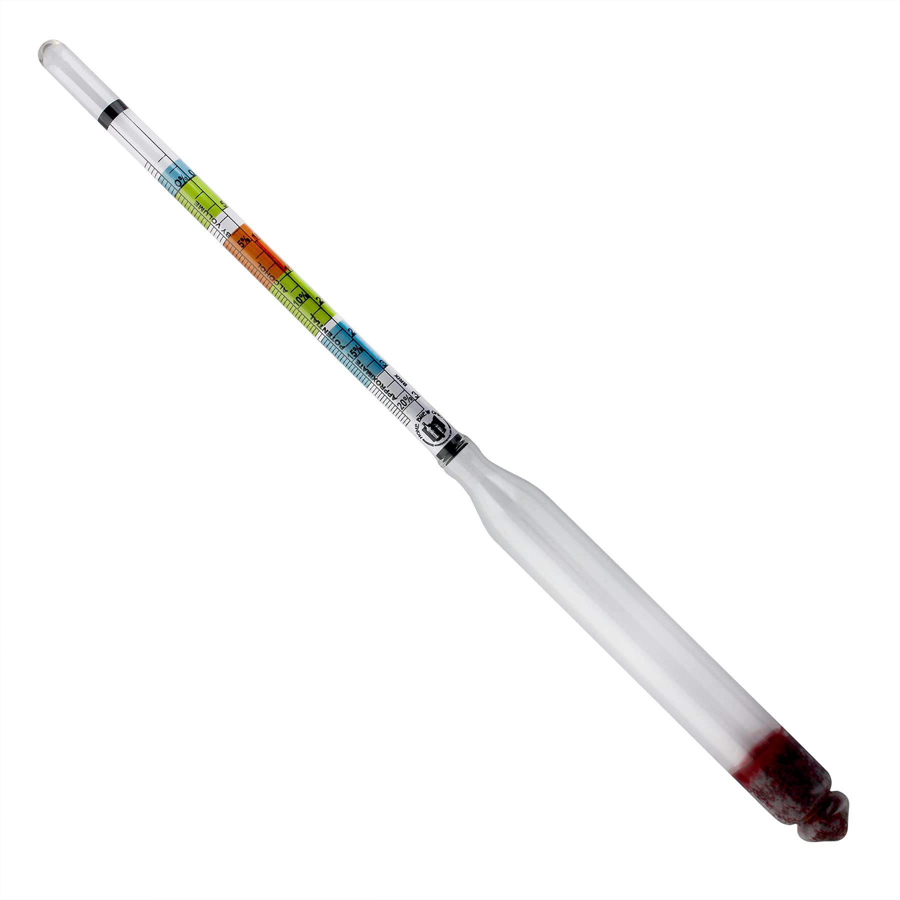 Home Brew Ohio Hydrometer - Triple Scale Hydrometer for Beer, Wine & Mead Making - Accurate Specific Gravity Testing for Home Brewing & Fermentation