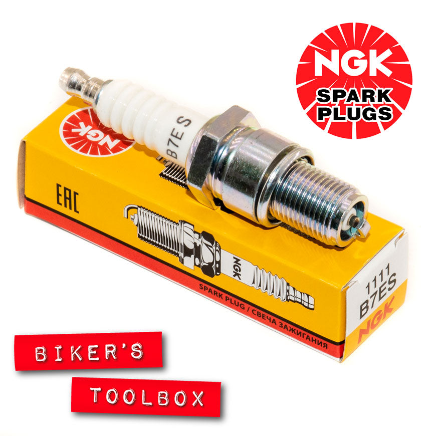 NGK B7ES Spark Plug - High Performance Copper Core Spark Plug for Cars, Motorcycles, ATVs & Small Engines - Reliable Ignition for Smooth Acceleration & Fuel Efficiency - Perfect for Daily Commute, Off-Roading & Racing