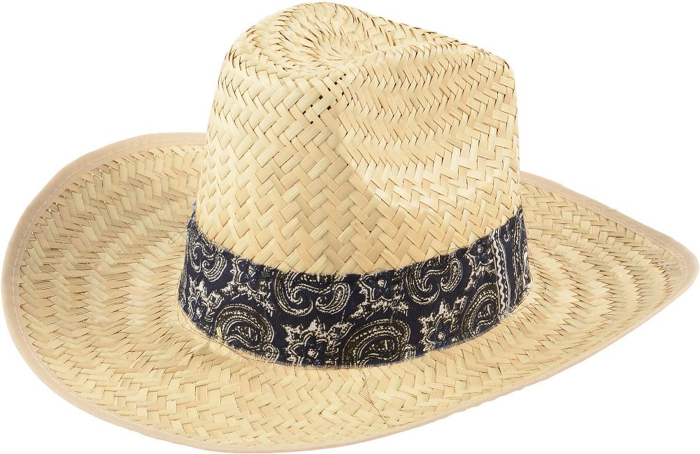Blue Bandana Cowboy Hat for Adults - Western Costume Accessory for Parties & Rodeos