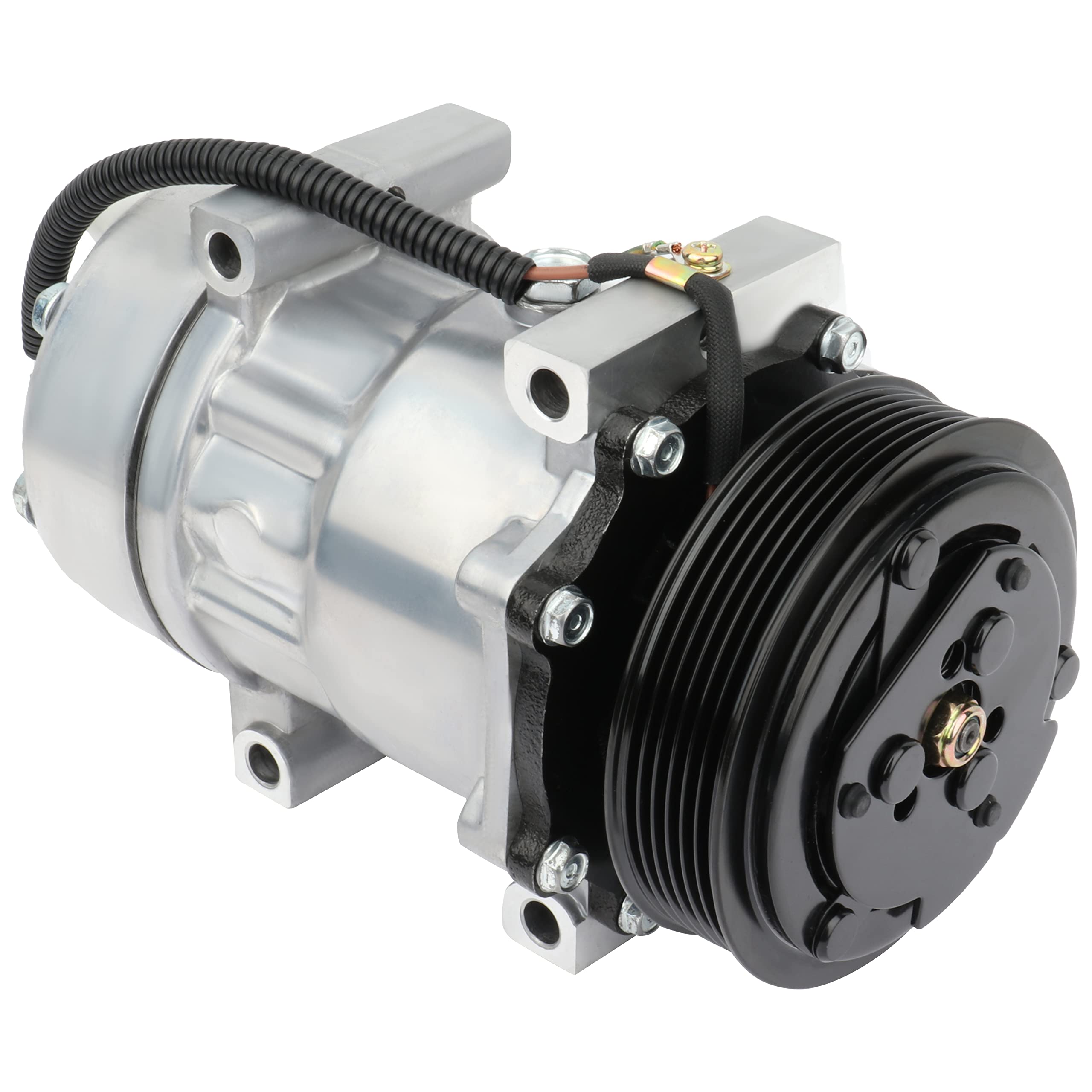 SCITOO AC Compressor Compatible for Jeep Cherokee 2.5L 1987-1995 & Wrangler 2.5L 1994-1996 - Replacement Auto Air Conditioning Part for Off-Road Adventures and Summer Driving
