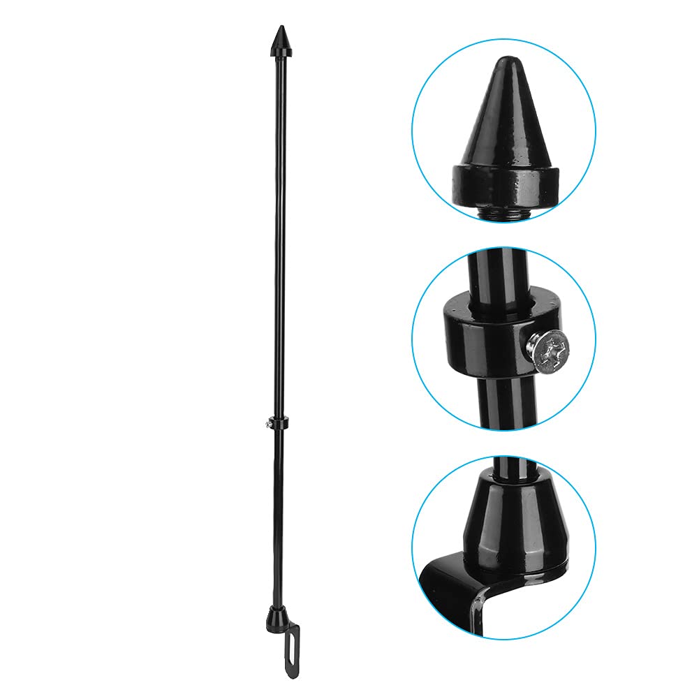Universal Motorcycle Flag Mount - Rear Seat Rack Accessory for Road Trips