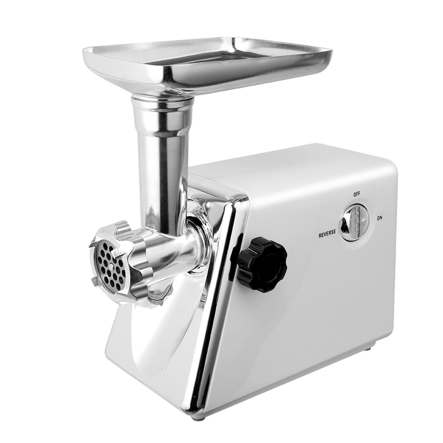 2800W Electric Meat Grinder - Powerful Kitchen Sausage Maker with 4 Grinding Plates & Large Tray - Perfect for Grinding Meat, Making Sausages, Noodles & Fish - Ideal for Home Kitchens, Butcher Shops & Food Prep Businesses