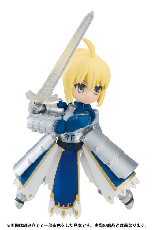 Desktop Army Fate/Grand Order No.1 Artoria Mash Jeanne Action Figure Set of 3 - Perfect for Anime Collectors, Display & Gift Giving