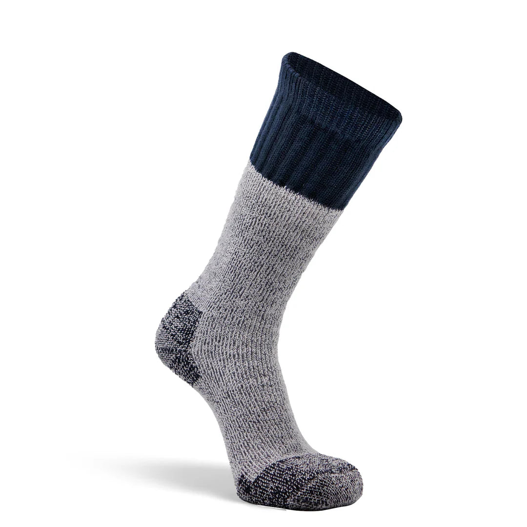 Men's Heavyweight Mid Calf Boot & Field Sock - Wick Dry Outlander Technology - Navy Blue - Perfect for Hiking, Hunting & Outdoor Work