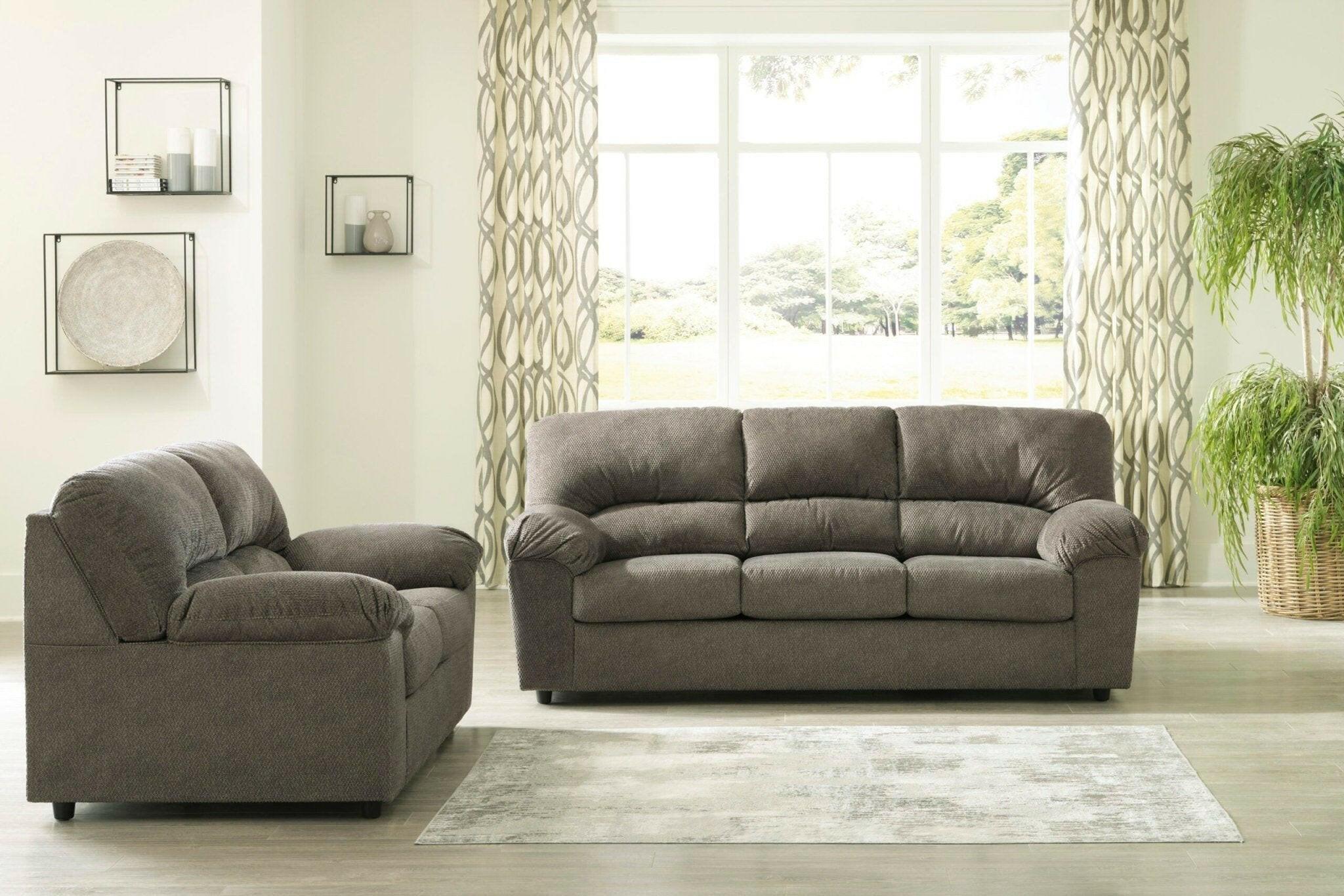 Norlou 3-Piece Sofa and Loveseat Set 29502 - Modern Living Room Furniture for Small Spaces, Apartment & Home Decor