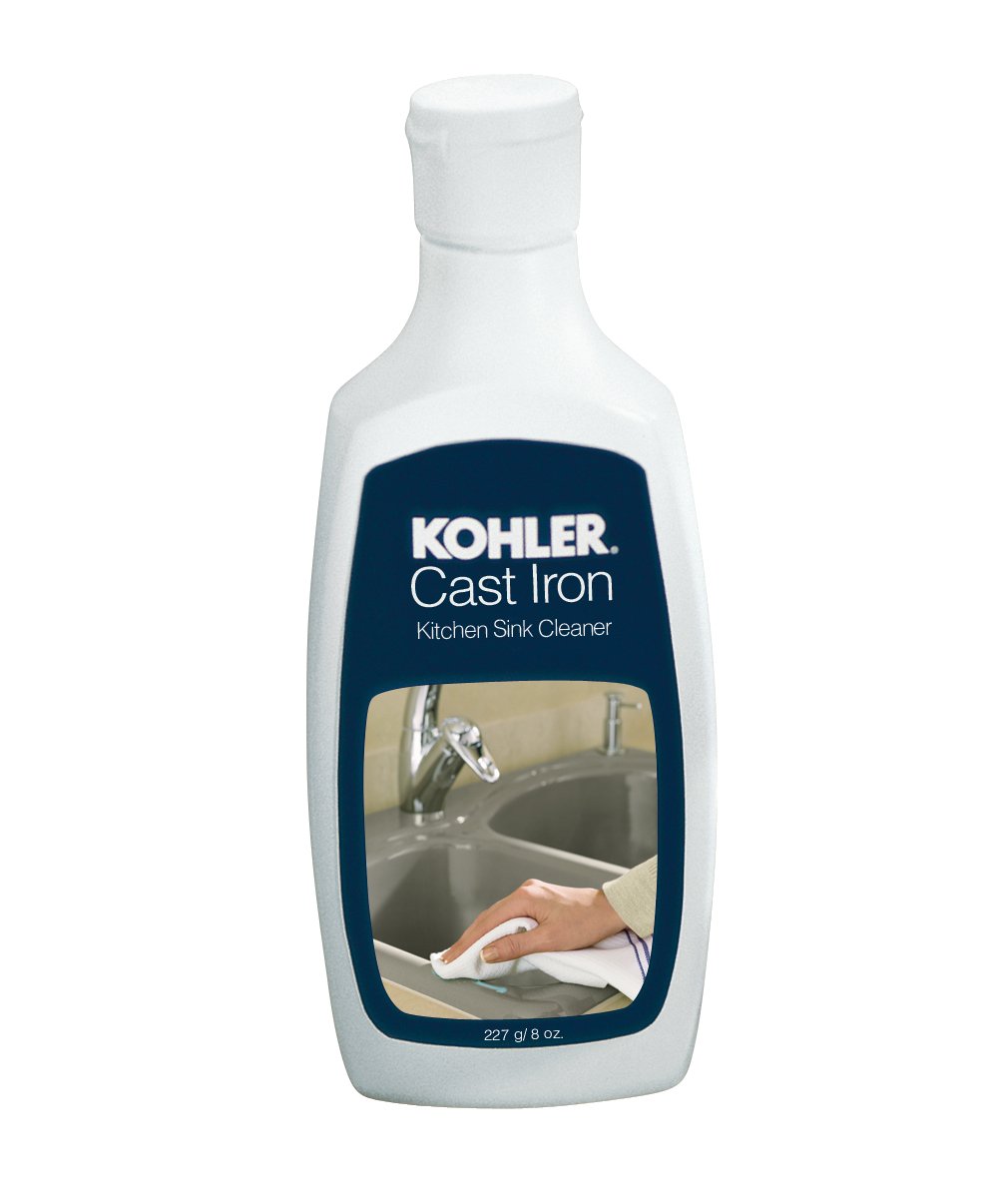 KOHLER K-1012525 Cast Iron Cleaner - 8 oz Bottle | Heavy Duty Rust Remover & Stainless Steel Cleaner | Perfect for Kitchen Sinks, Bathtubs & Outdoor Grill Maintenance