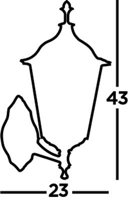 ALEX OUTDOOR UP/DOWN WALL LIGHT - Black Metal & Glass Sconce for Porch, Patio, and Garden Lighting