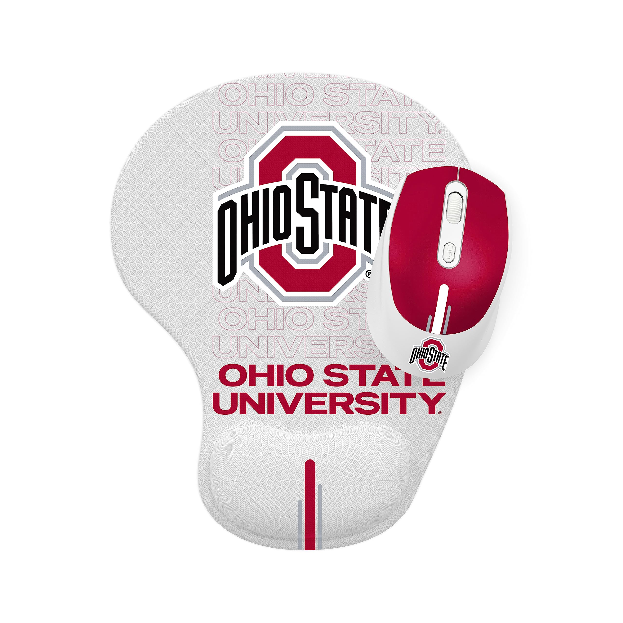 SOAR NCAA Unisex Wireless Mouse with Mouse Pad - Ergonomic Bluetooth Computer Mouse for Laptop, PC, Mac - Perfect for Gaming, Office Work & College Dorm Setup