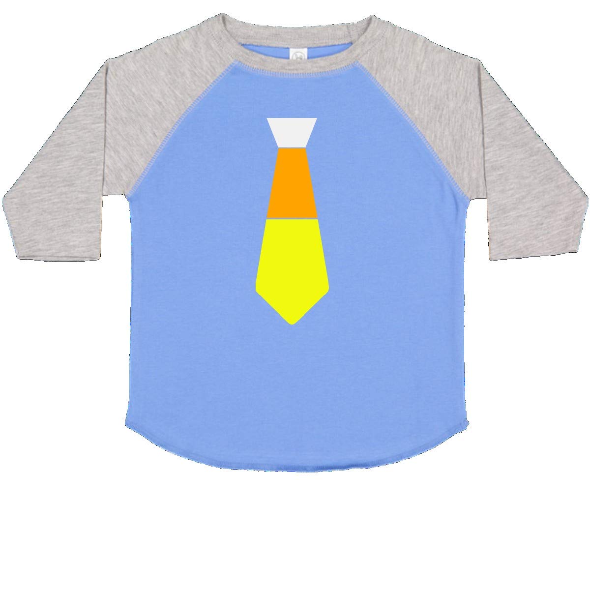 Inktastic Halloween Candy Corn Tie Toddler T-Shirt | Cute Halloween Outfit for Boys & Girls | Trick or Treat Costume Party Wear