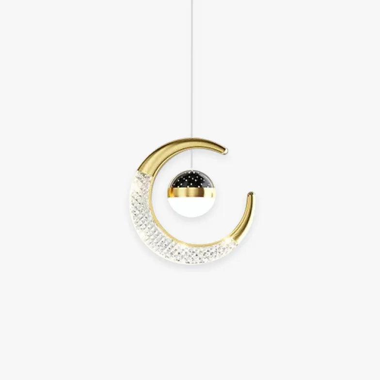 Crystal LED Pendant Light - Elegant Ring Chandelier for Dining Room, Bedroom, or Living Room Decor
