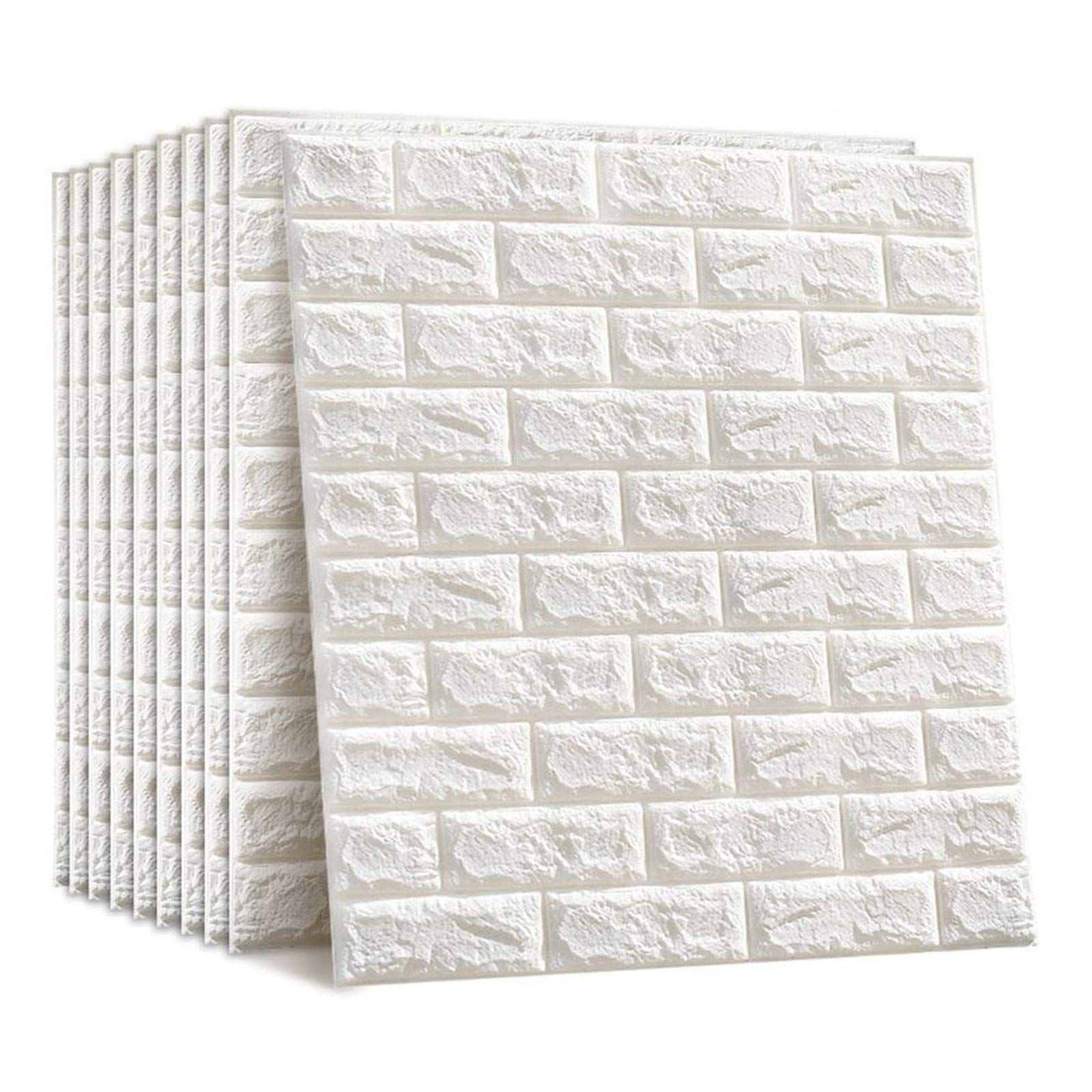 3D Brick Wallpaper - DIY Waterproof Peel and Stick Wall Decals, Anti-Collision Removable Wall Stickers for Bedroom, Living Room, TV Background - 30PCS (30.32