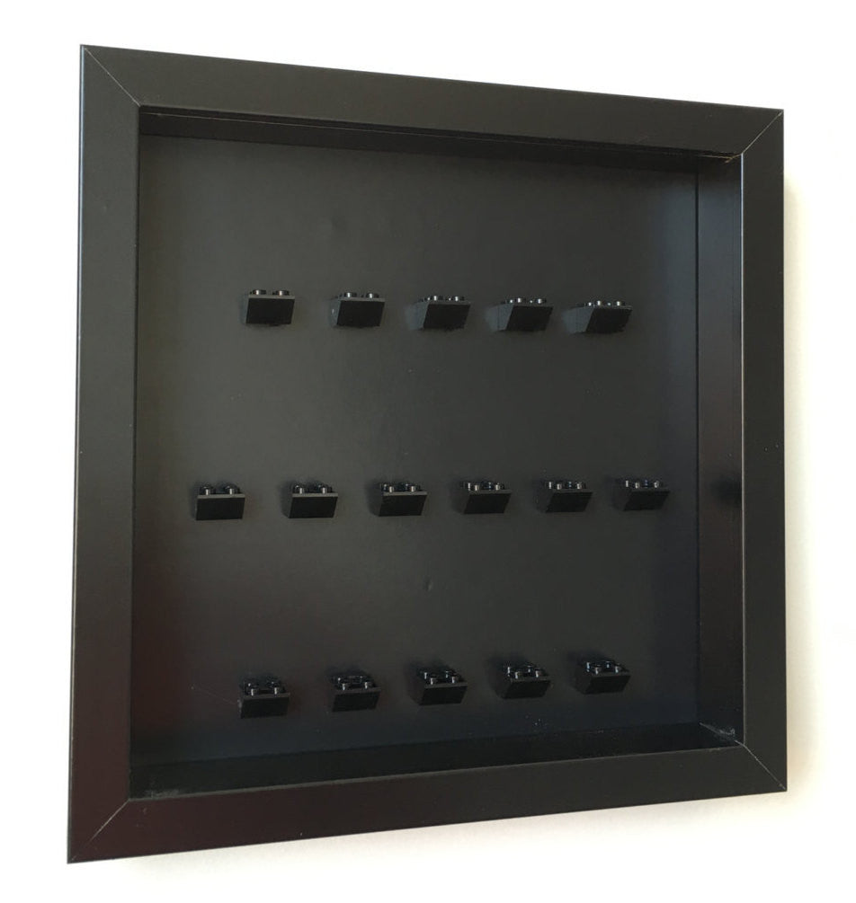 Premium Black Display Frame for Lego® Minifigures - Customizable Shadow Box for Collectors | Perfect for Home Decor, Office Display & Gift Giving
