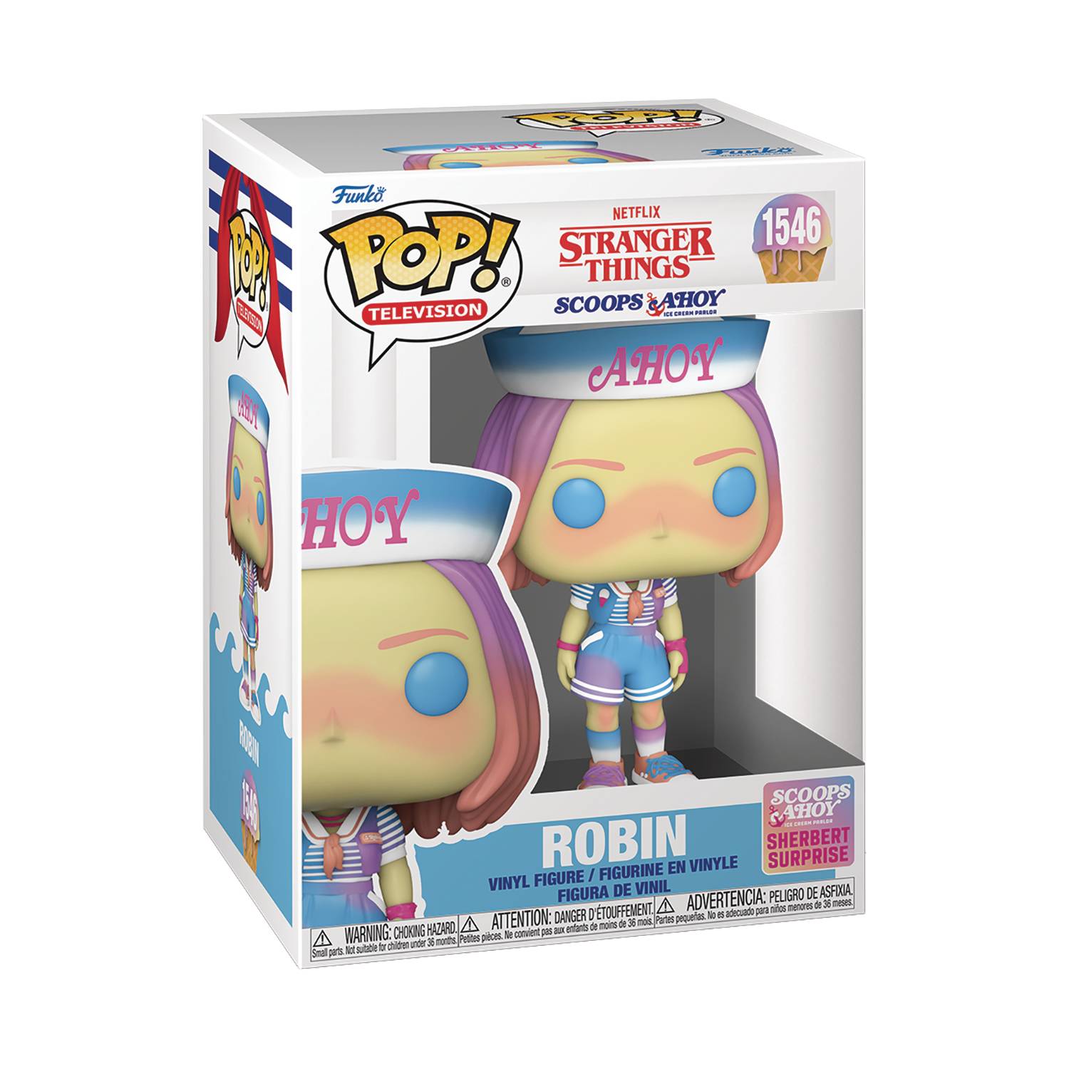 Stranger Things Scoops Ahoy Robin Costume - Official Netflix Merchandise for Halloween Cosplay & TV Show Fans