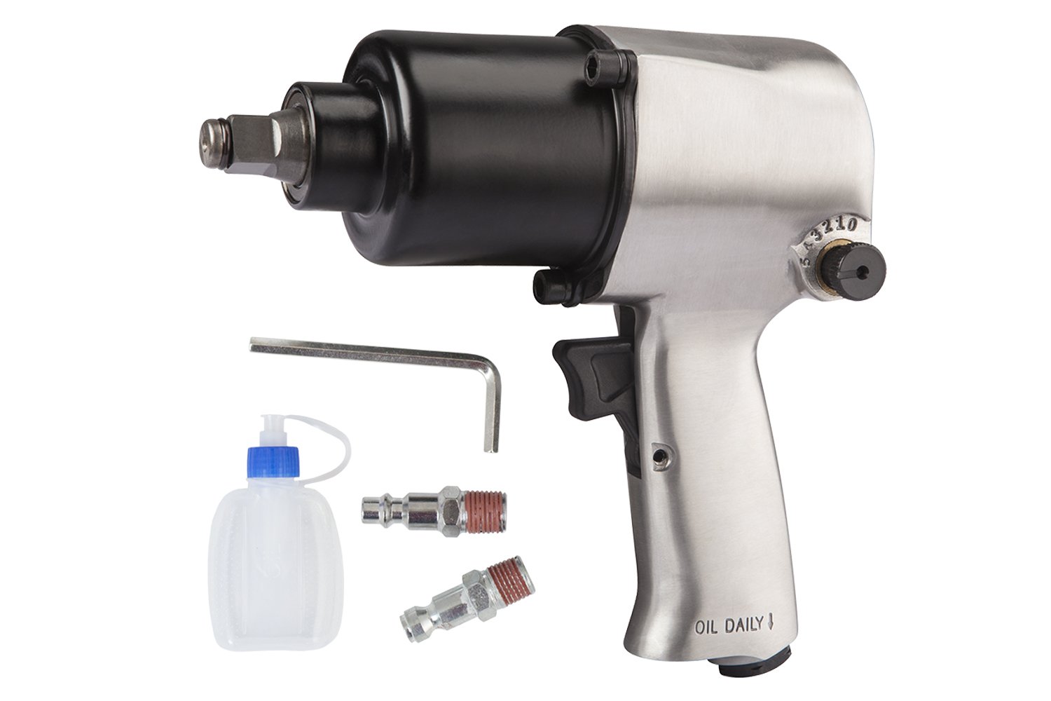 Freeman FATA12 1/2 Inch Aluminum Air Impact Wrench - Heavy Duty Pneumatic Tool for Automotive Repair, Tire Changes & Construction Projects