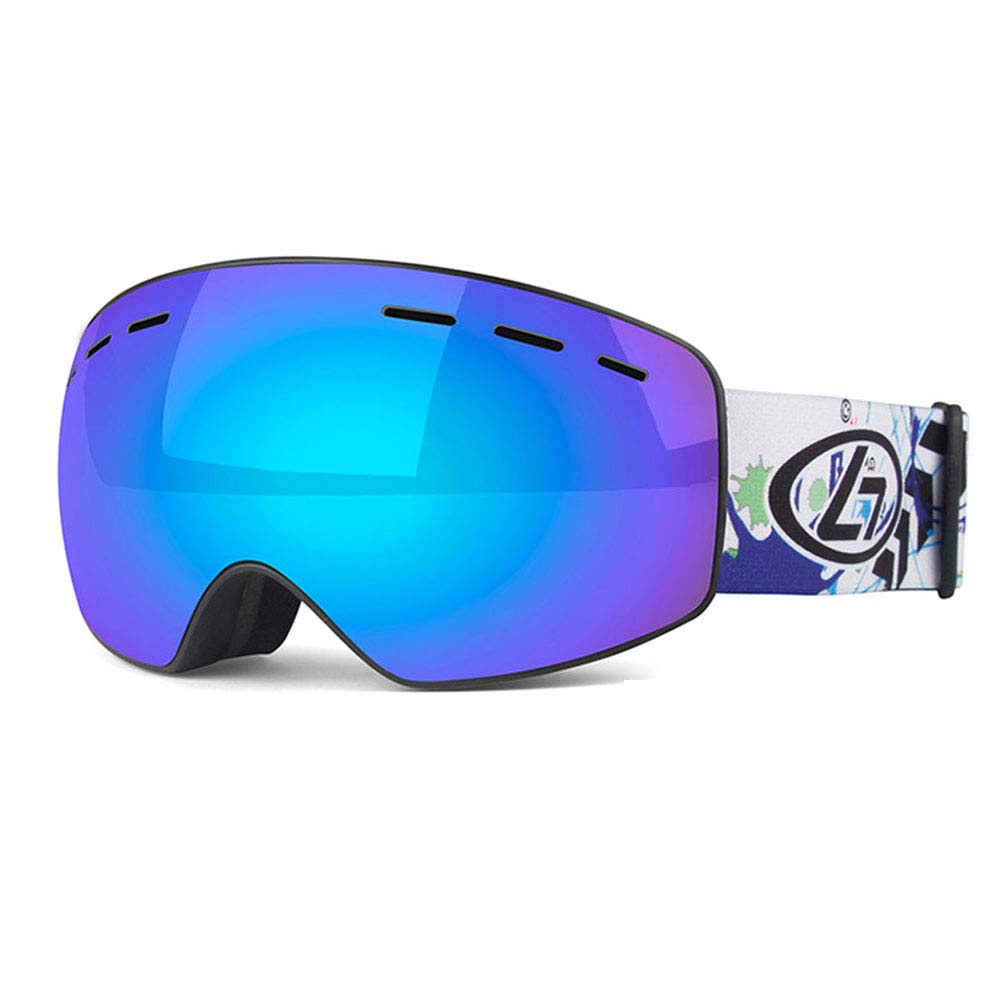 Kids Ski Goggles for Boys & Girls - Anti Fog Snowboard Goggles with OTG (Over The Glasses) Design - Perfect for Winter Sports, Skiing, Snowboarding & Outdoor Adventures
