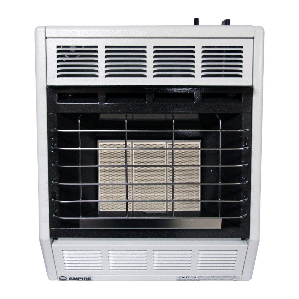 Empire SR18W 18,000 BTU Infrared Natural Gas Vent-Free Space Heater for Indoor Use - Perfect for Garages, Basements & Workshops