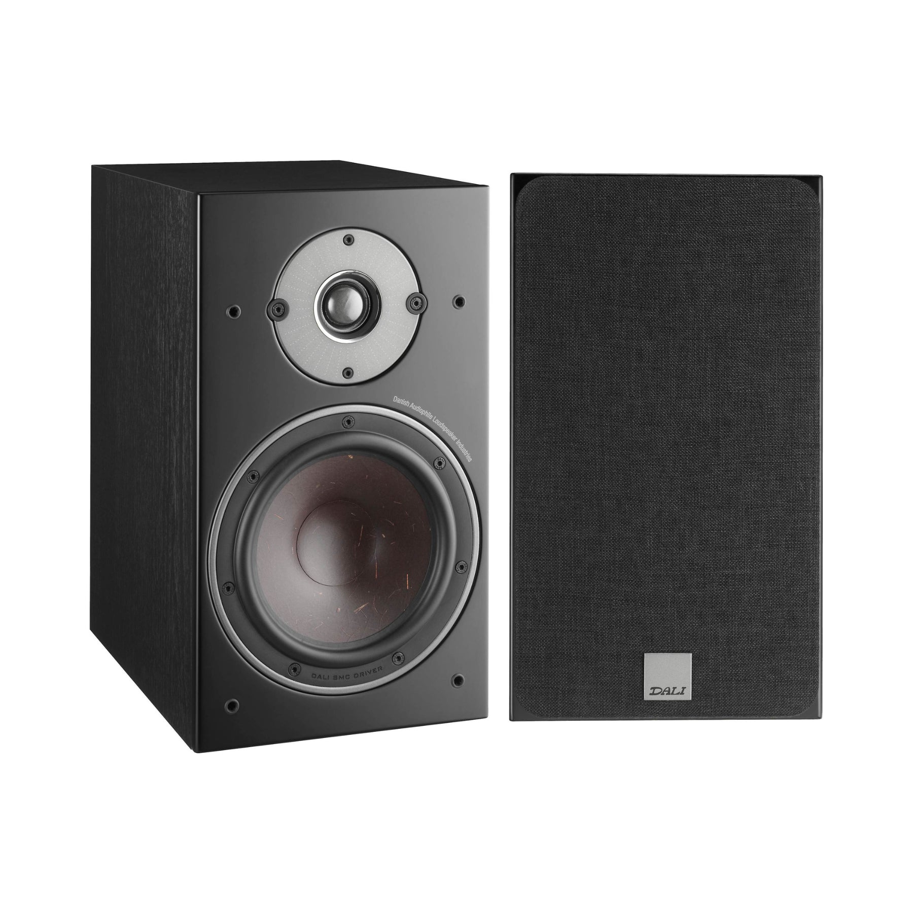 DALI Oberon 3 Bookshelf Speakers (Black Ash) - High-Fidelity Audio for Home Theater & Music Listening | Open Box Special