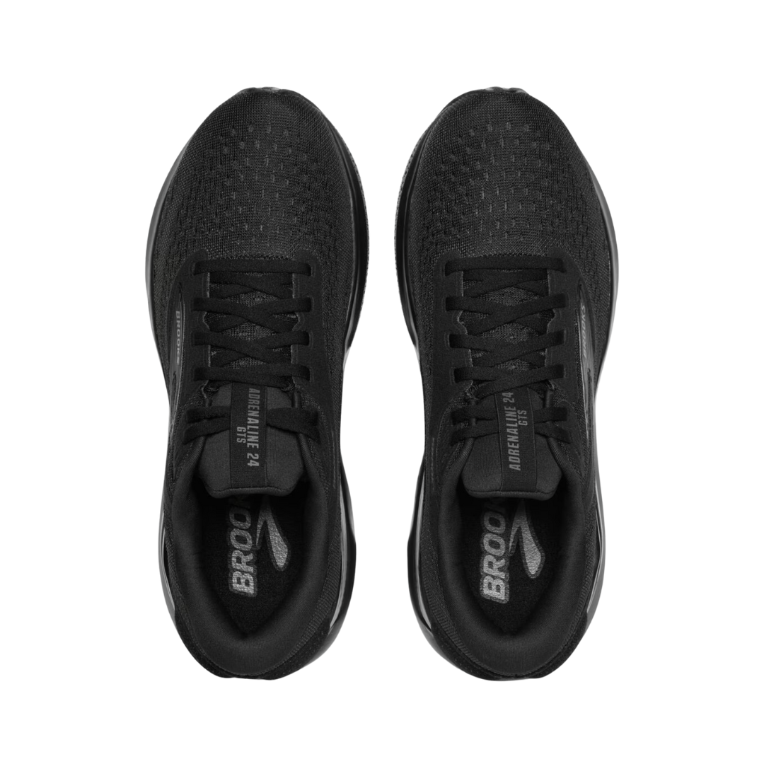 Men's Adrenaline GTS 24 Running Shoes - Black/Black/Ebony (D Width) - Perfect for Marathon Training & Daily Jogging