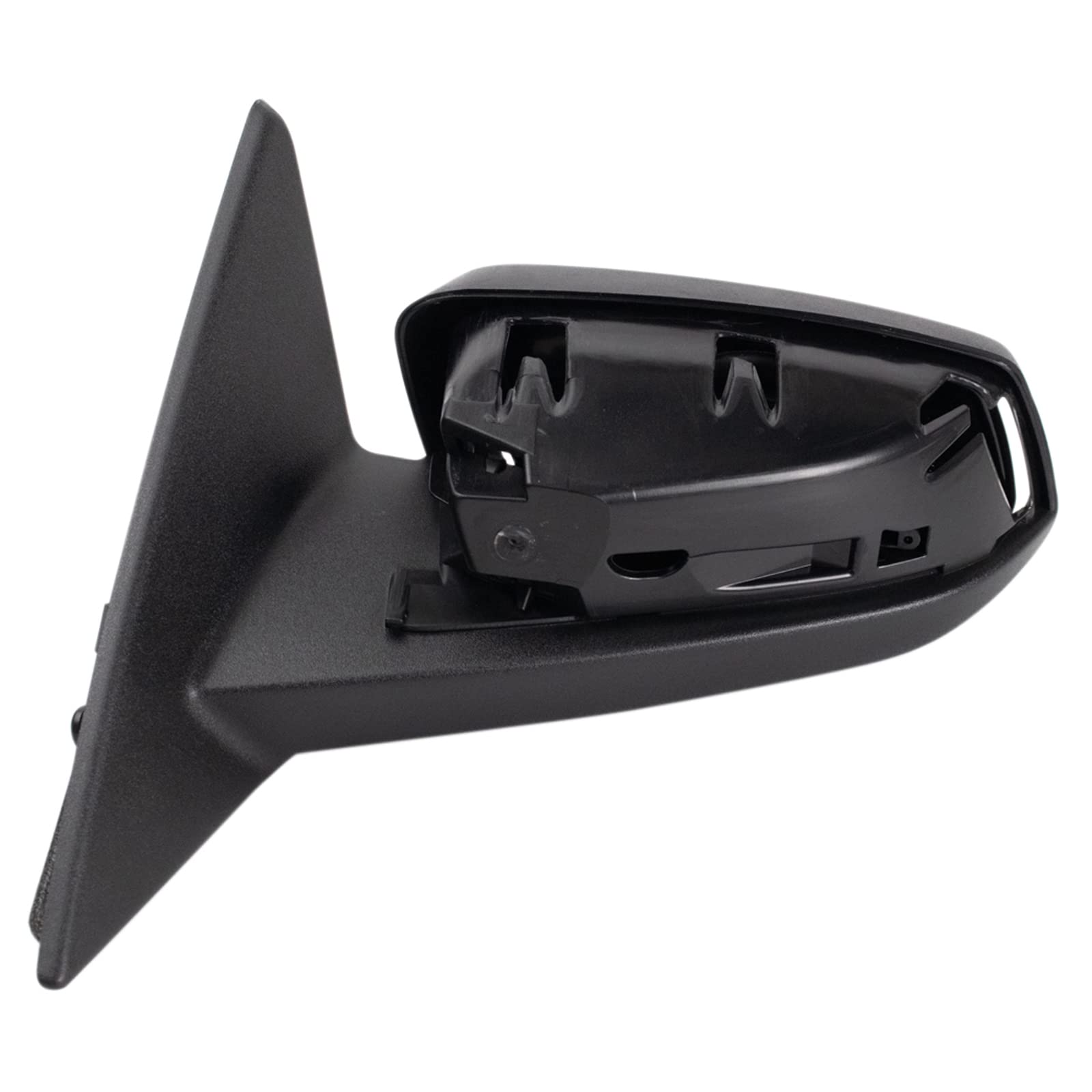 TRQ Left Side Mirror Replacement for 2013-2014 Ford Mustang - Driver Side, Non-Heated, No Spotter Mirror (FO1320452) - Perfect for Parking & Daily Commuting
