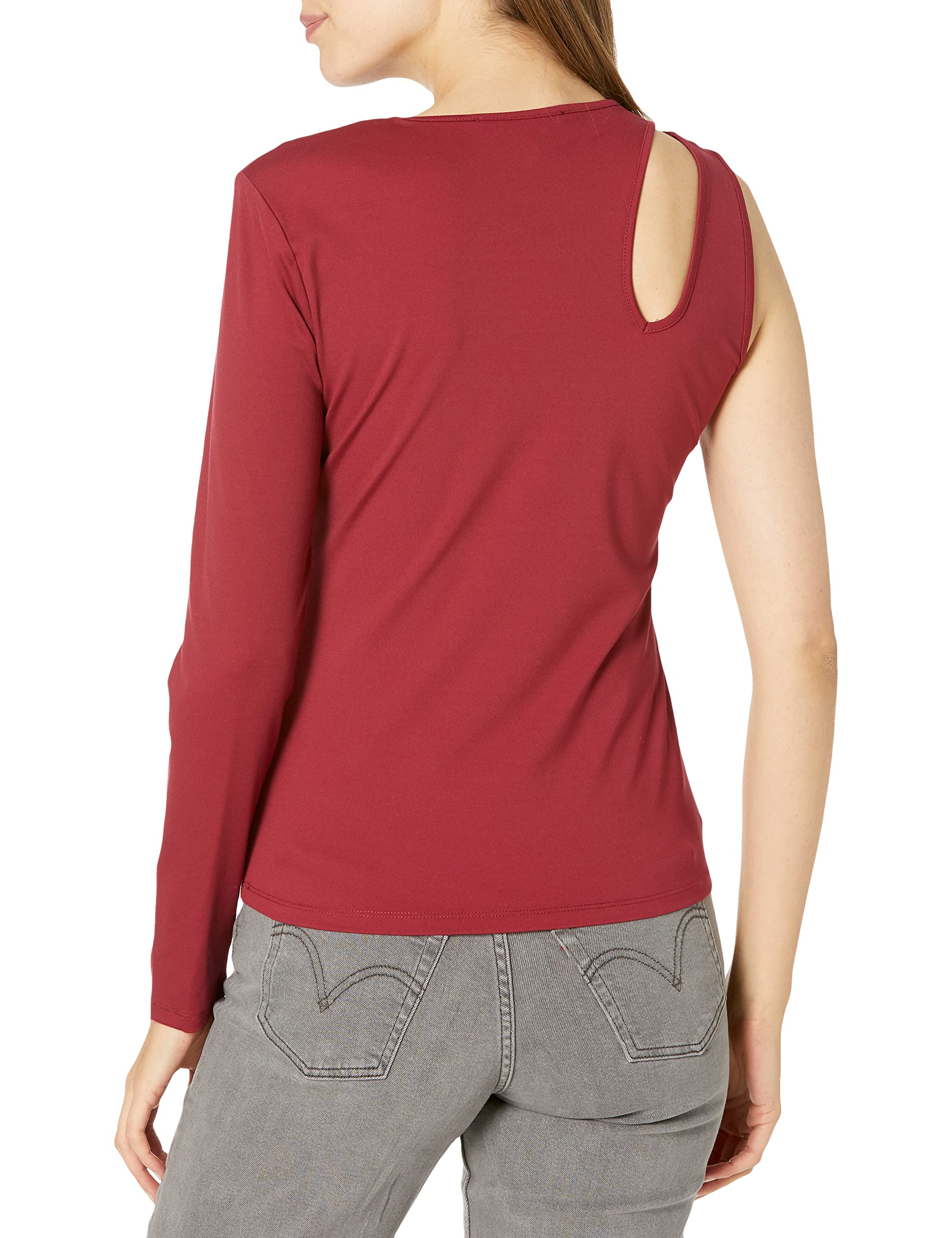 BCBGMAXAZRIA Women's Long Sleeve Cut Out Blouse - Elegant Fashion Tops for Work, Party & Night Out