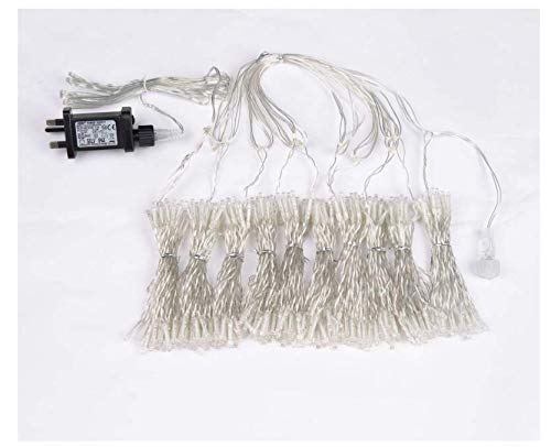 Curtain Lights - 300 LED Warm White Christmas Lights Outdoor, Fairy String Lights for Christmas Tree Decorations, Bedroom, Dorm, Wall - Perfect for Holidays, Weddings, Parties & Home Decor