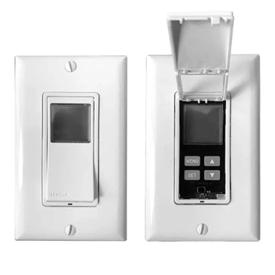 Amba ATW T24 7-Day Programmable Hardwired Timer Switch - Leviton Compatible for Home Automation, Lighting Control & Energy Savings