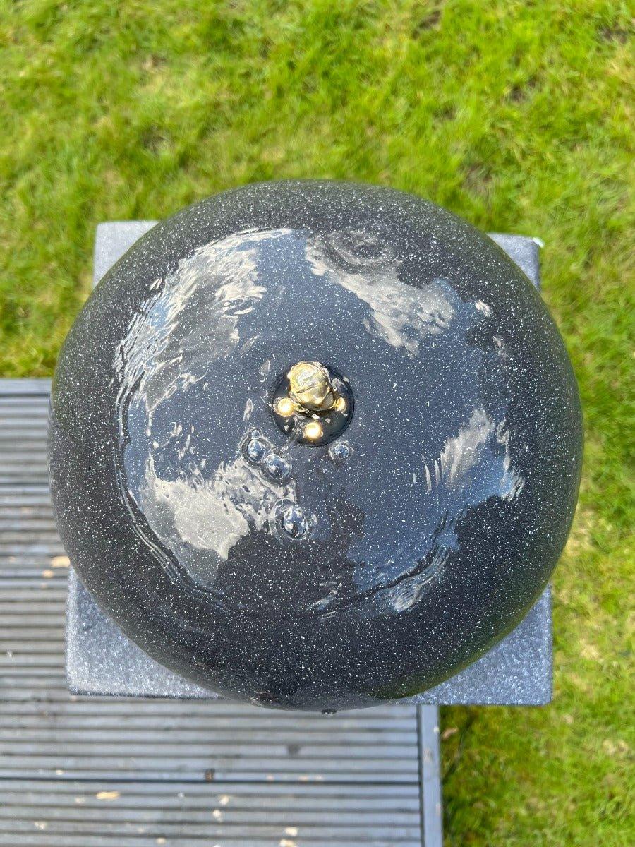 Solar Powered Dark Grey LED Round Ball Vase Light - 84x33x33cm Outdoor Garden Decor for Patio, Pathway & Landscape Lighting