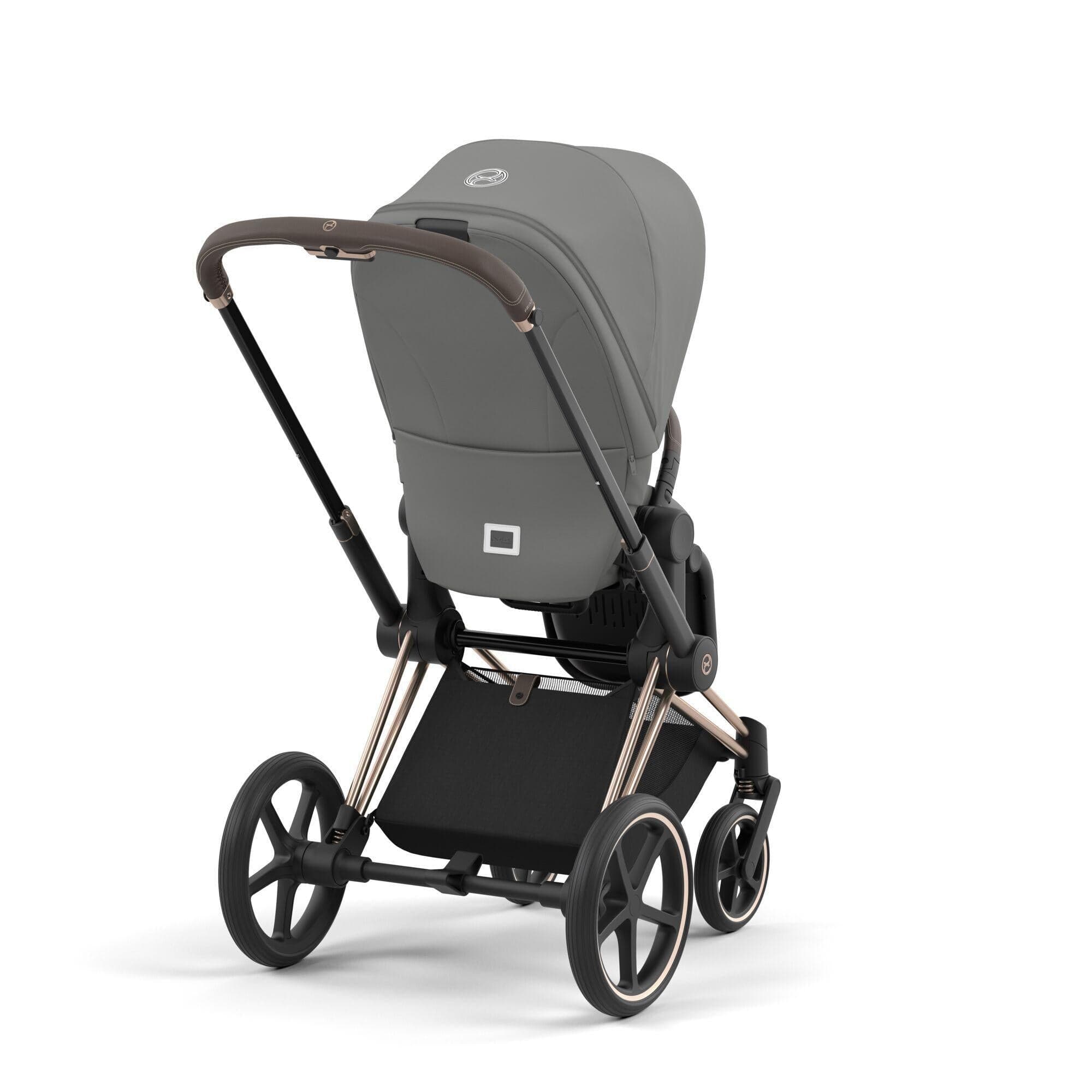 Cybex Priam 4 Complete Luxury Baby Stroller - Chrome/Brown - Premium Travel System for Newborns to Toddlers - Perfect for City Walks, Shopping & Family Outings