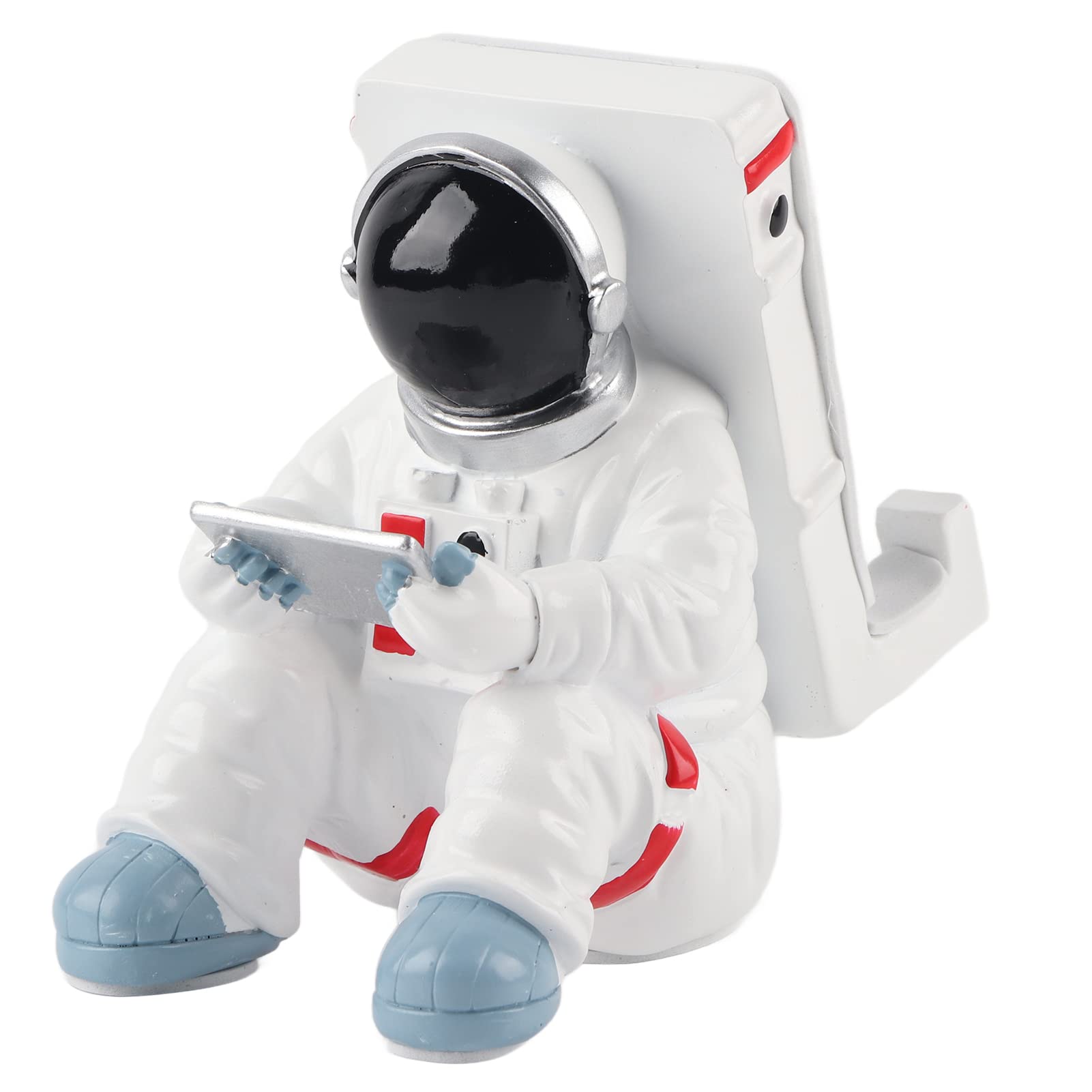 JIJO Multi-Function Resin Astronaut Phone Stand - Adjustable Desktop Phone Holder for iPhone, Samsung & All Smartphones - Perfect for Office, Home & Travel Use