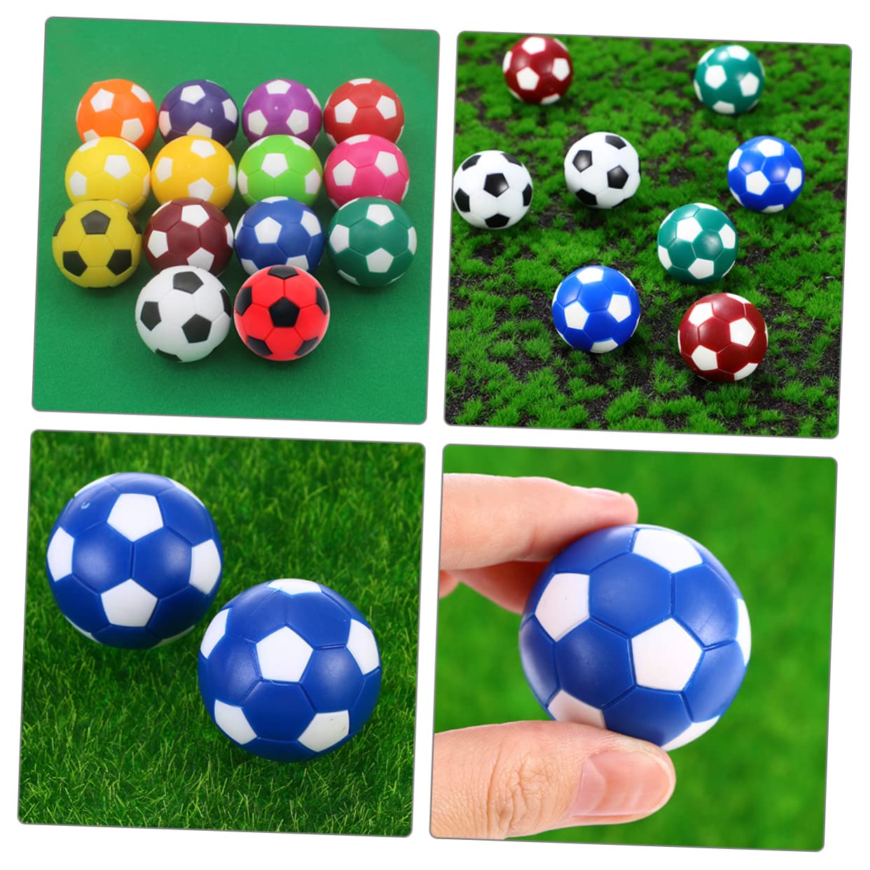 Milisten 12-Piece Plastic Table Football Balls Set - Replacement Soccer Balls for Foosball Games (Perfect for Kids, Teens & Family Game Nights)