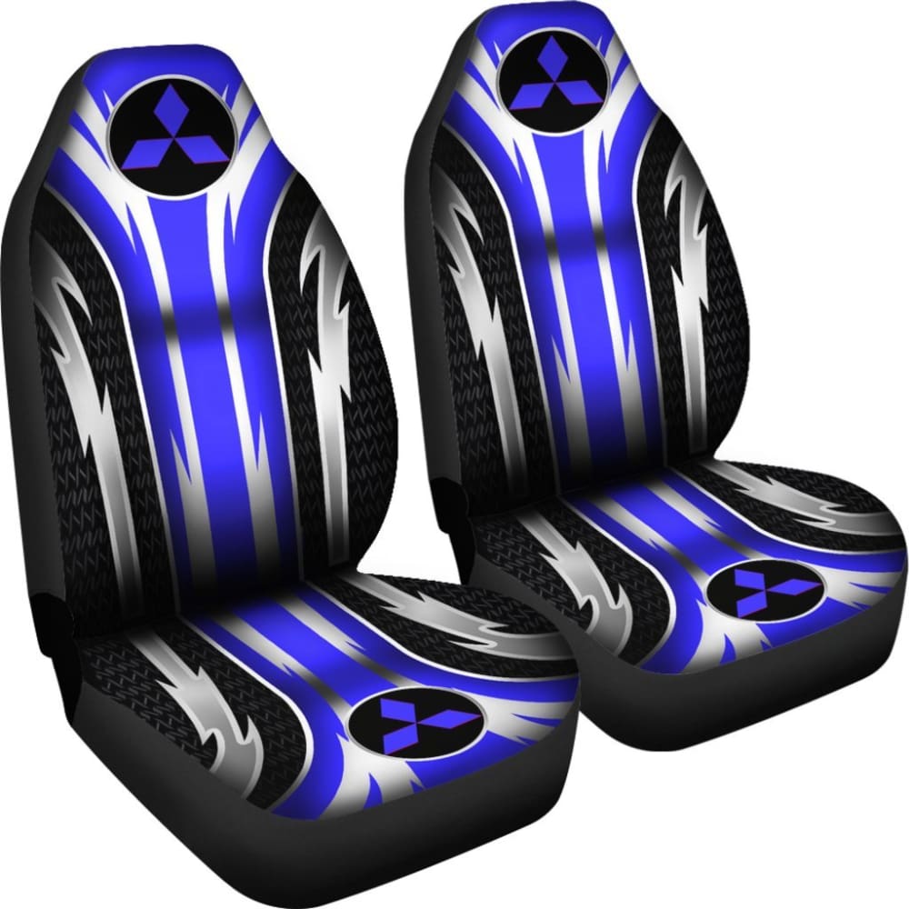 Premium 2-Piece Front Mitsubishi Seat Covers - Blue (Part# 144627) | Universal Fit for Most Mitsubishi Models | Perfect for Car Protection & Style Enhancement