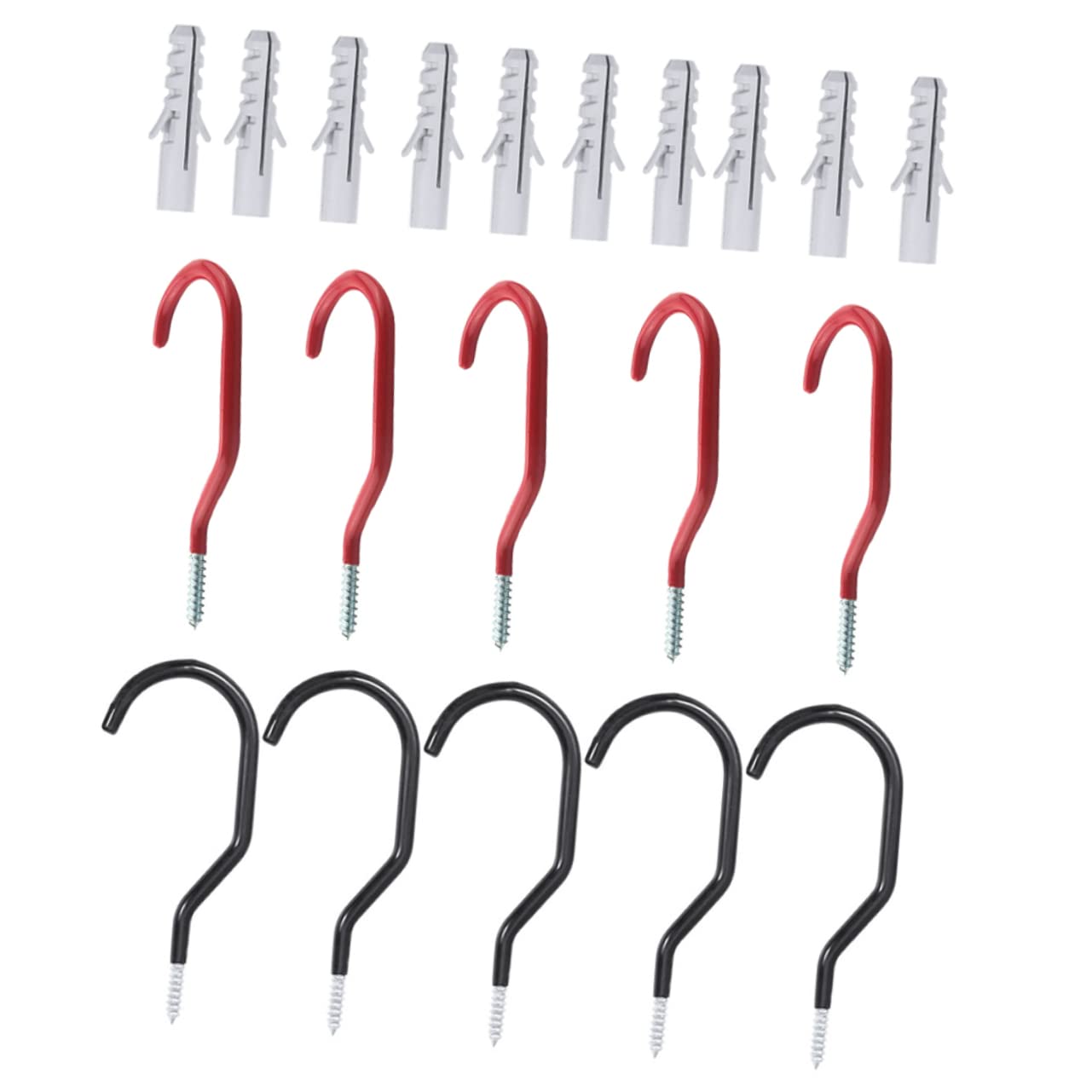 10 Pack Heavy Duty Steel Ceiling Hooks for Plants, Bikes & Garage Storage - Anti-Slip Utility Hooks for Shed, Home & Workshop Organization (Ideal for Hanging Pots, Tools & Sports Equipment)
