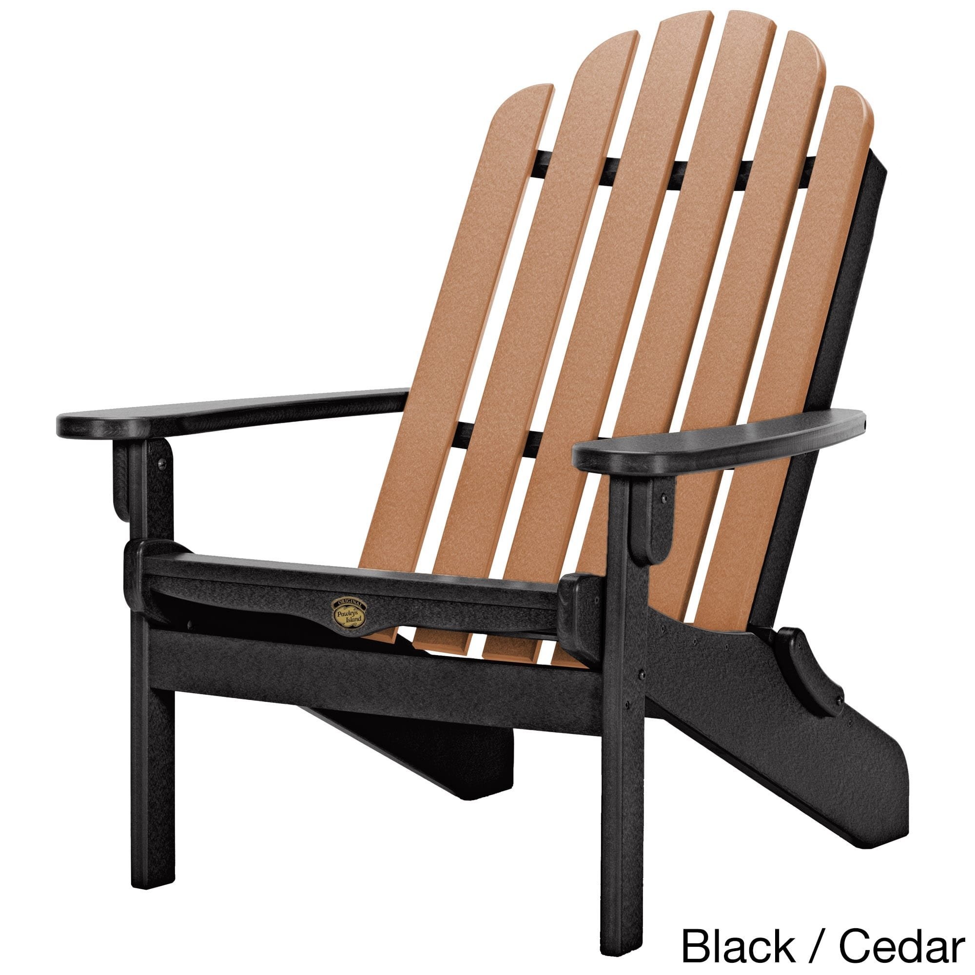 **Pawleys Island Cedar Durawood Folding Adirondack Chair – Eco-Friendly, Stainless Steel Hardware, Handcrafted in The Carolinas – Perfect for Patio, Garden, and Outdoor Relaxation**